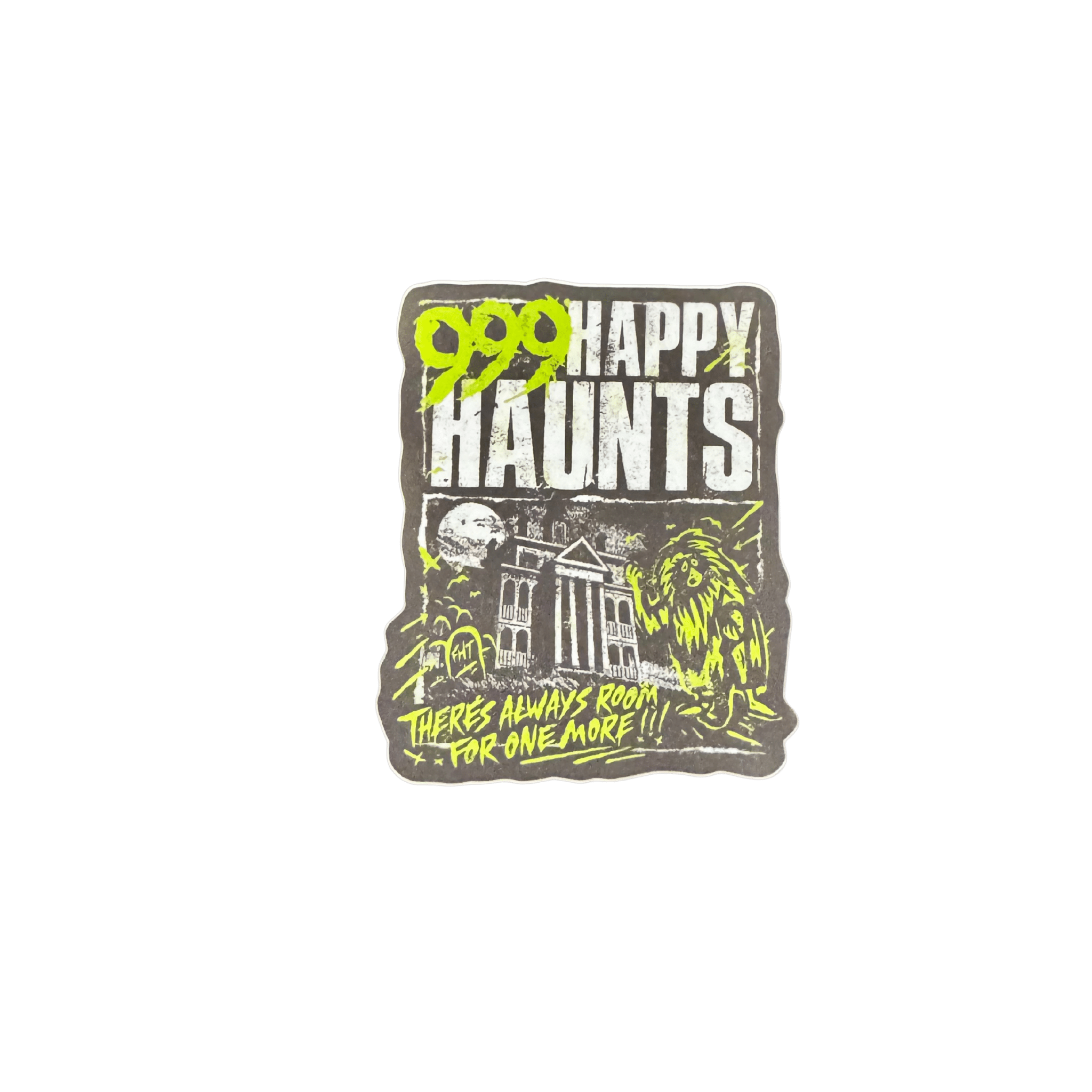 999 Happy Haunts Stickers - Flying House Threads