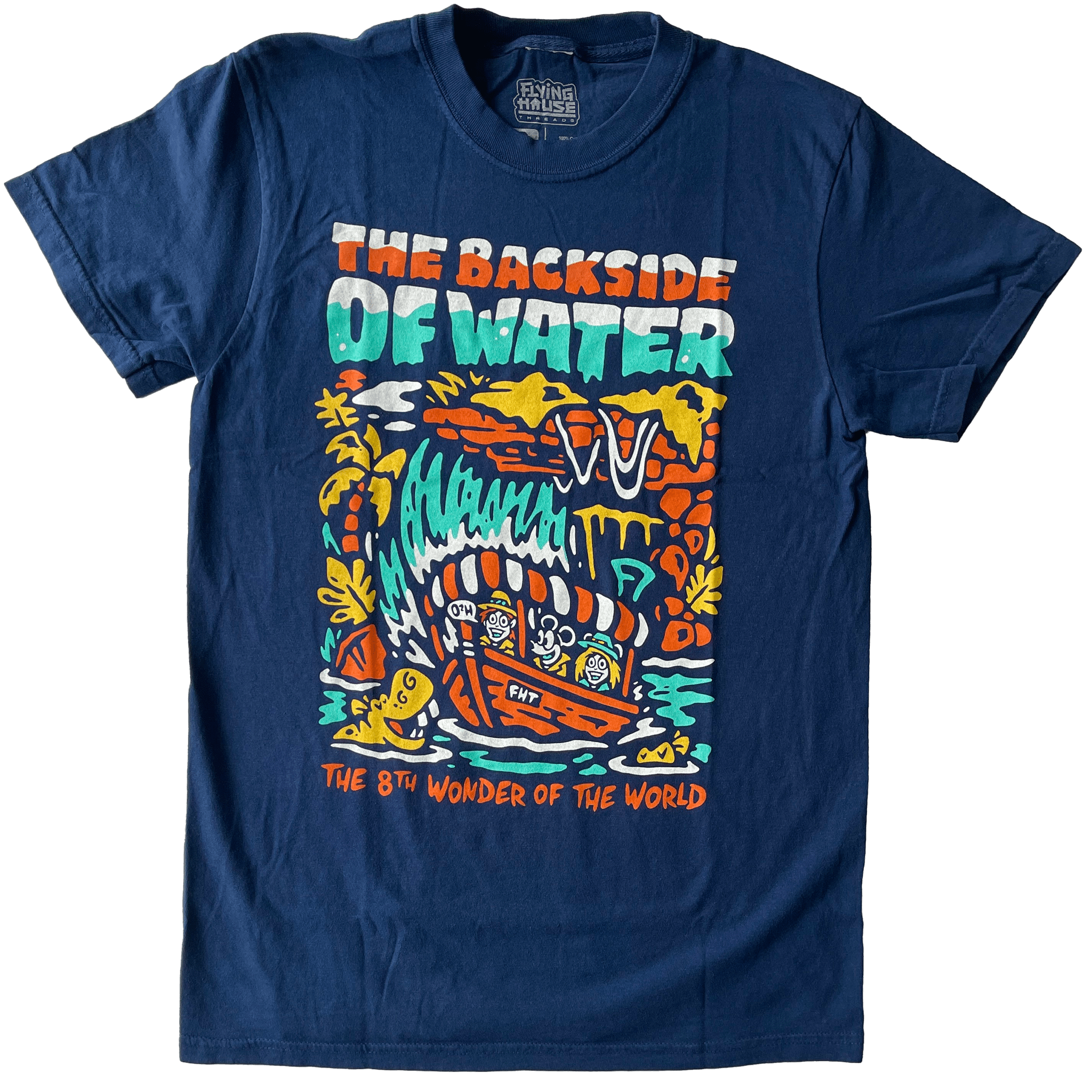 Backside of Water T-Shirt - 100% Cotton - Flying House Threads