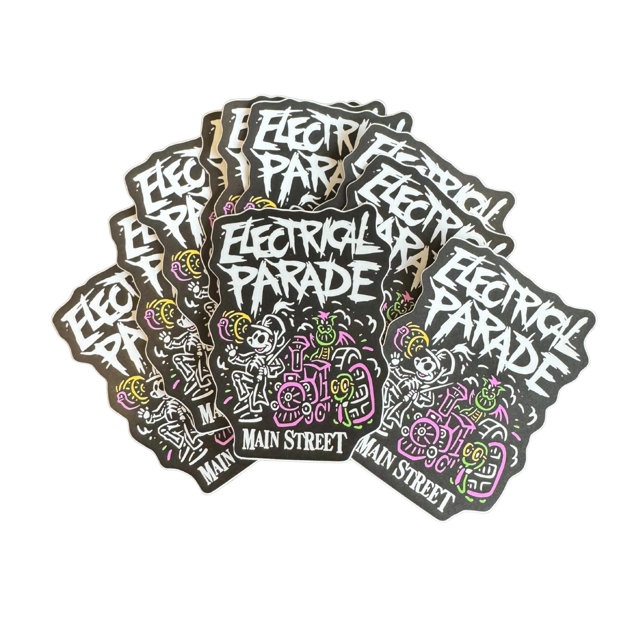 Electrical Parade Stickers - Flying House Threads