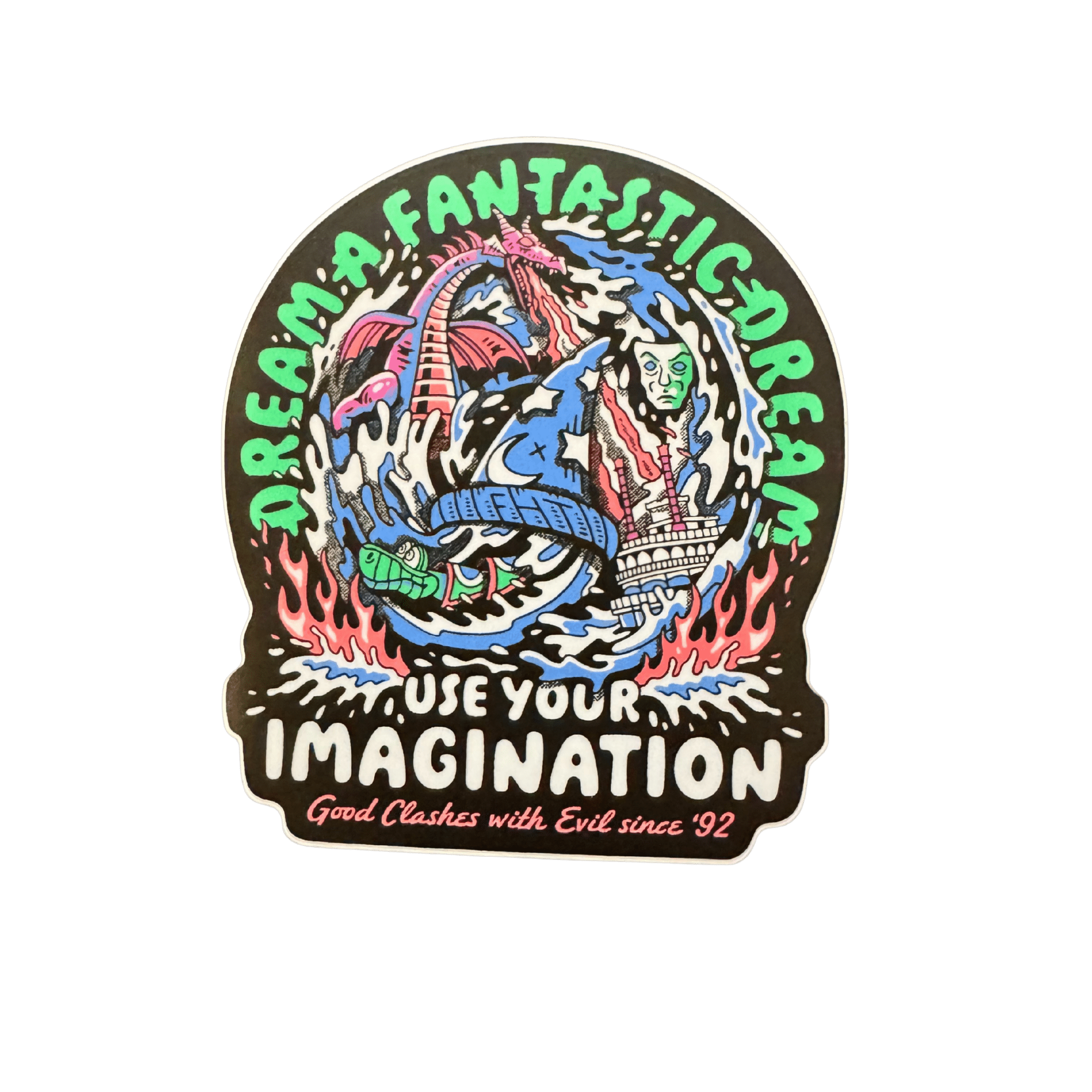 Fantastic Dream Stickers - Flying House Threads