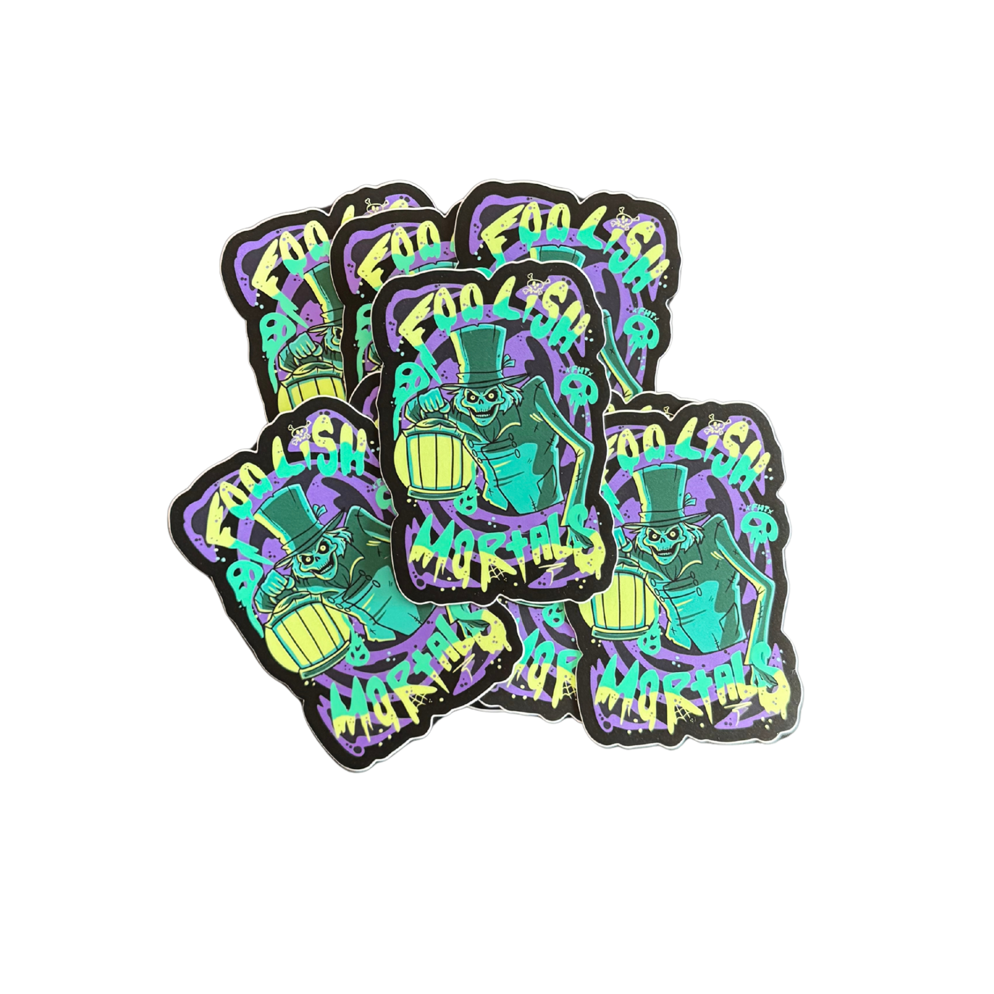 Foolish Mortals Stickers - Flying House Threads