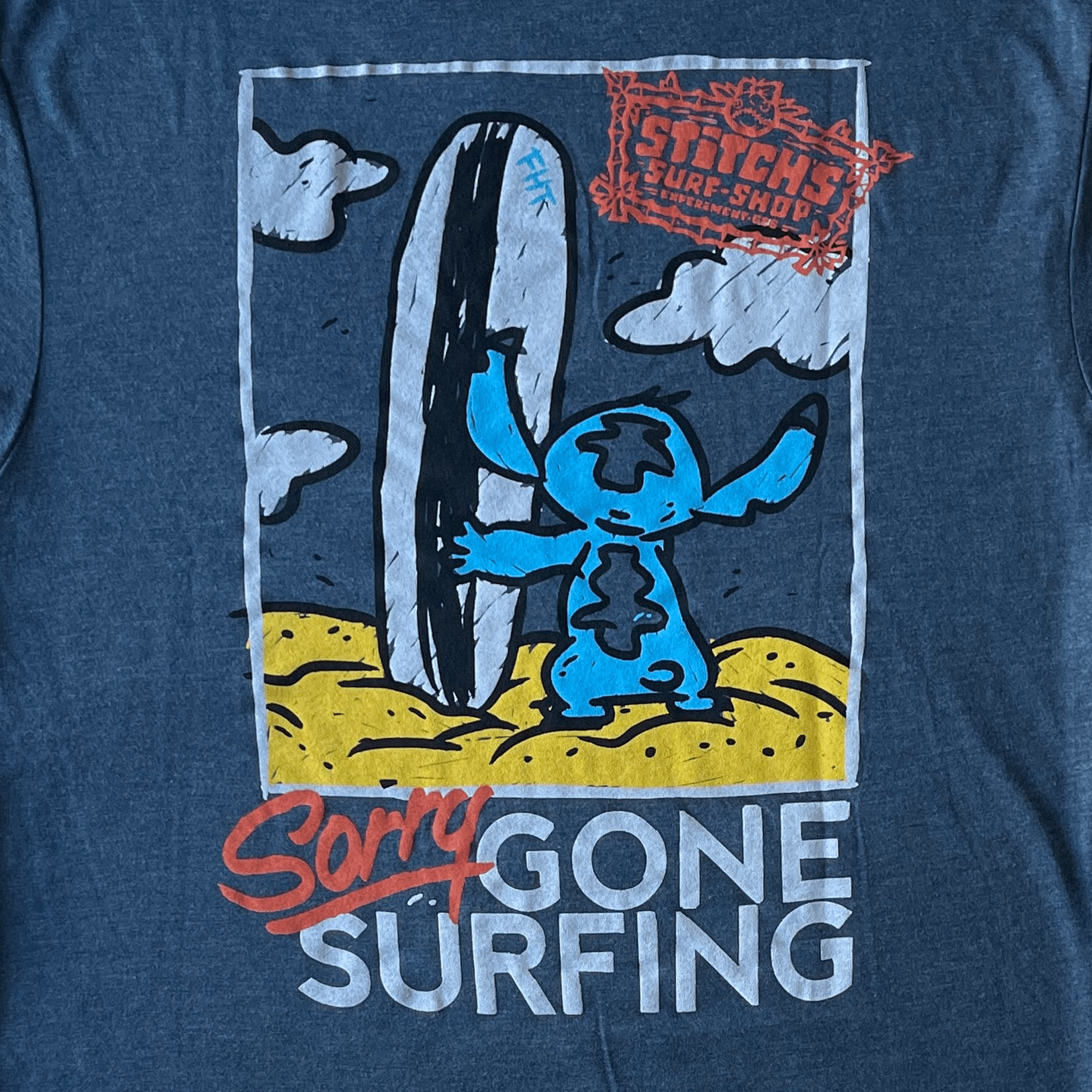 Gone Surfing T-Shirt - Triblend - flyinghousethreads