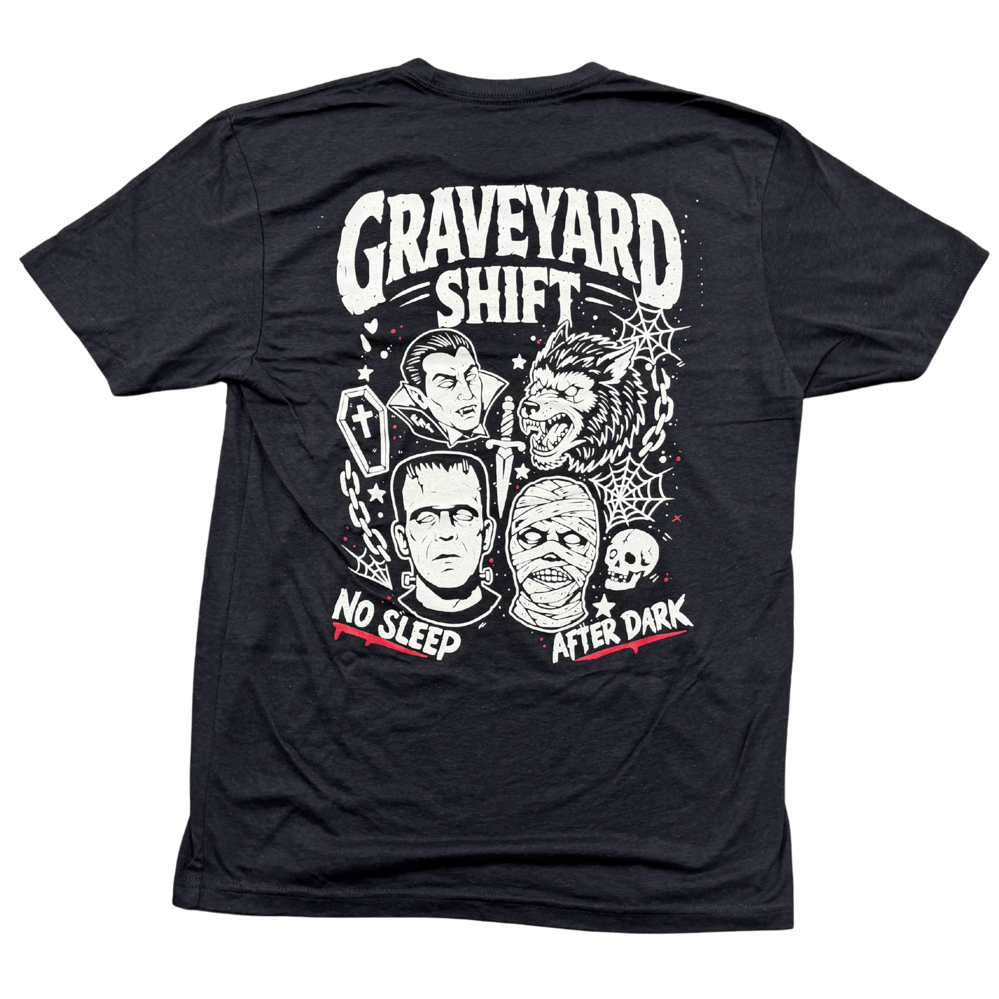 Graveyard Shift T-Shirt - Triblend - Flying House Threads