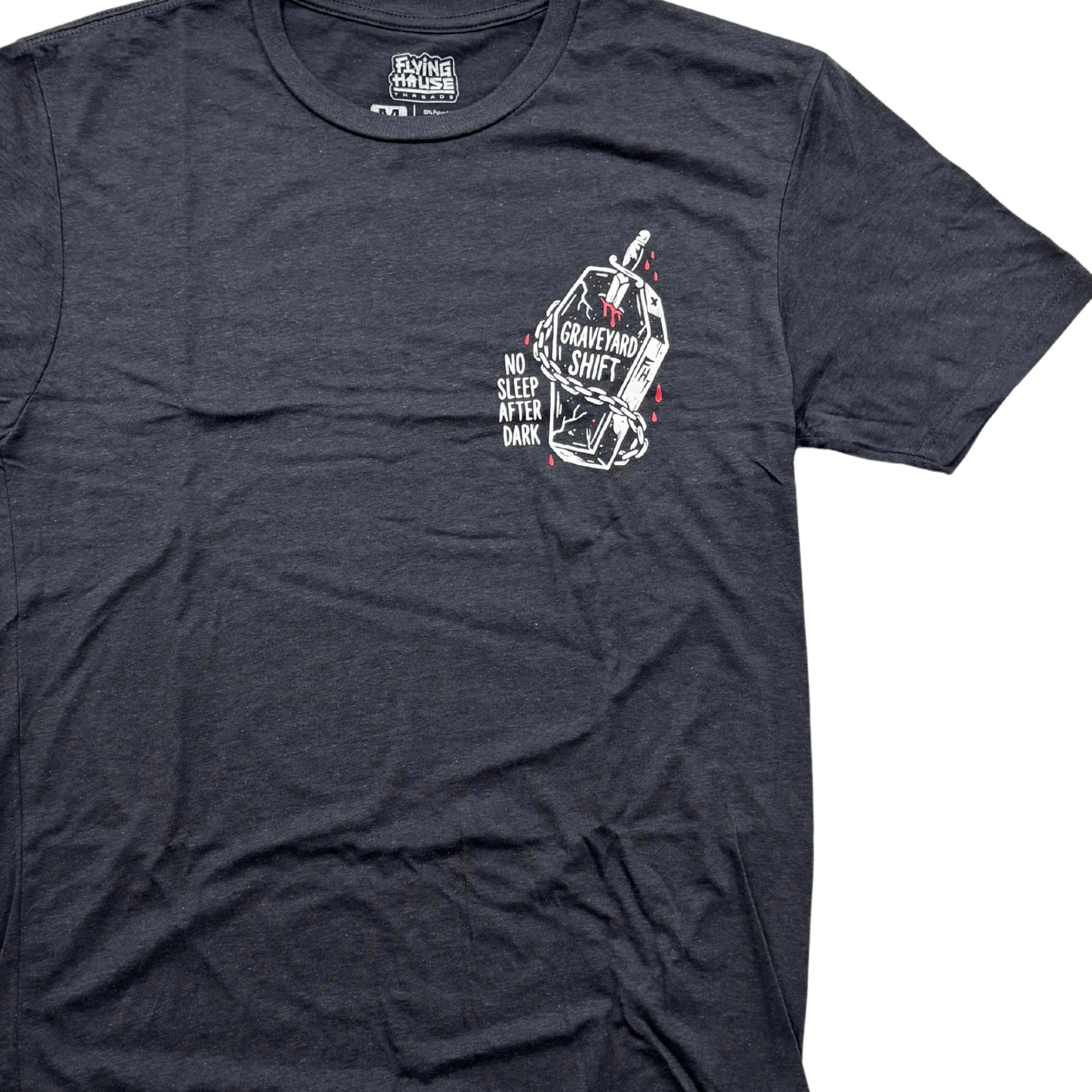 Graveyard Shift T-Shirt - Triblend - Flying House Threads