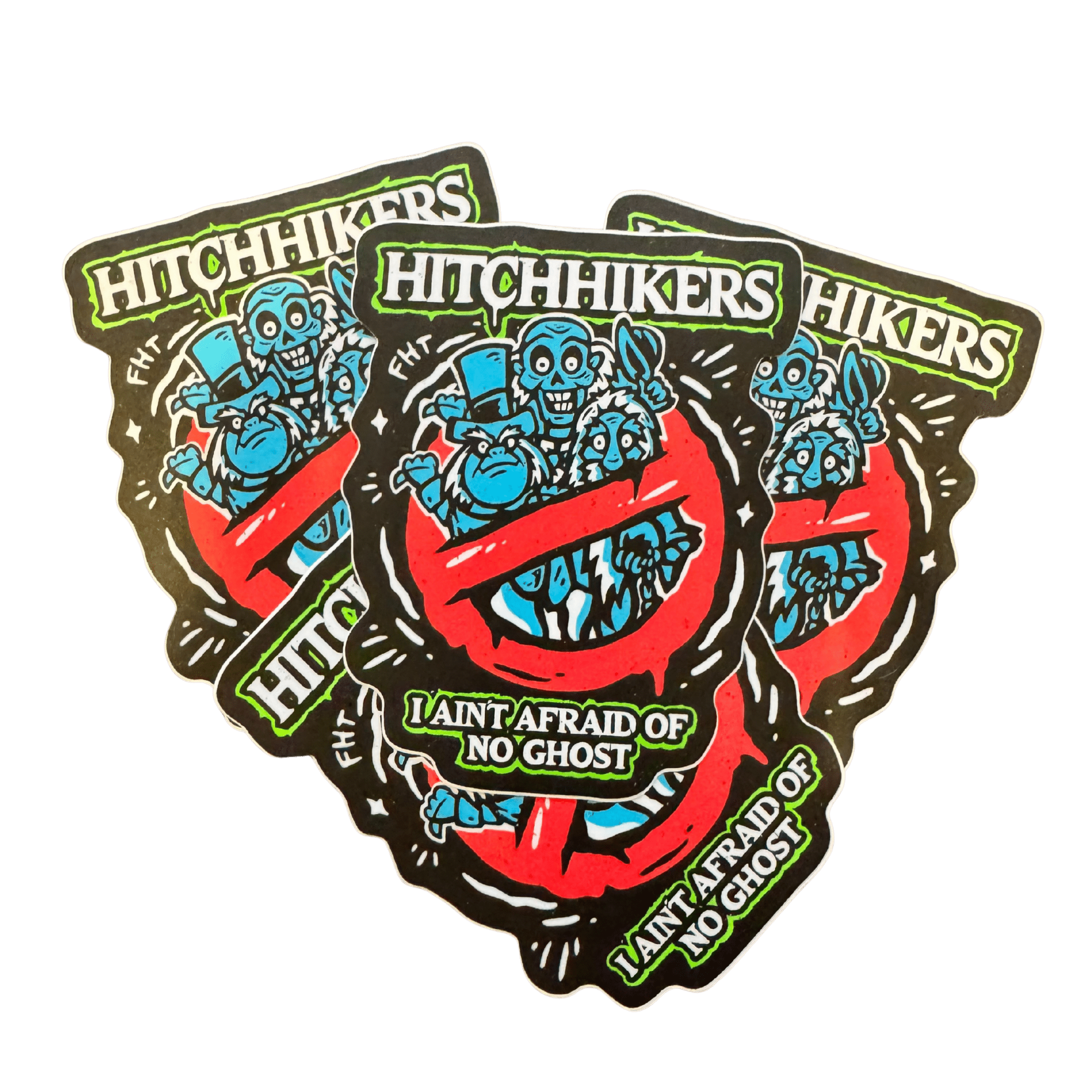 Hitchhikers Stickers - Flying House Threads