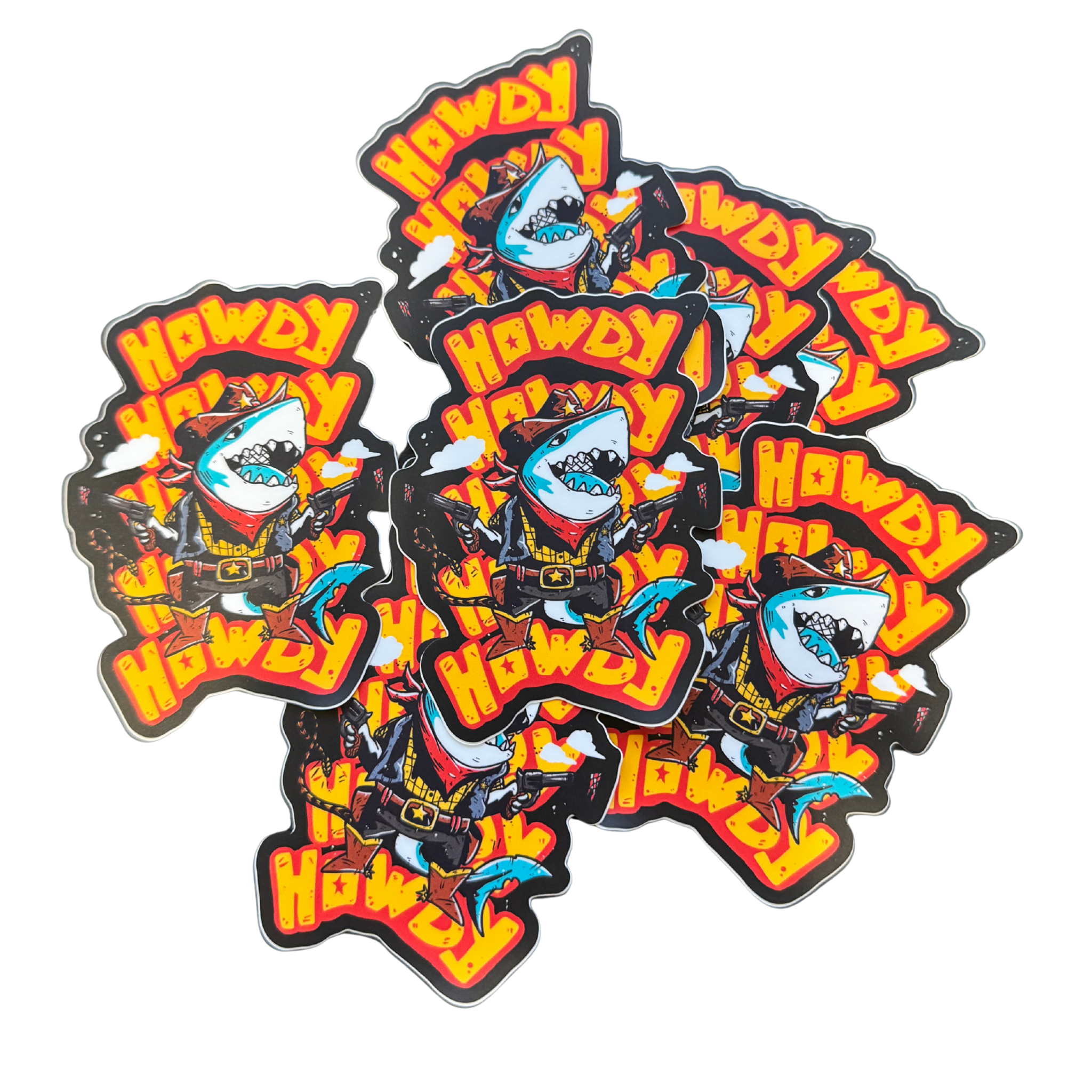 Howdy Stickers - Flying House Threads