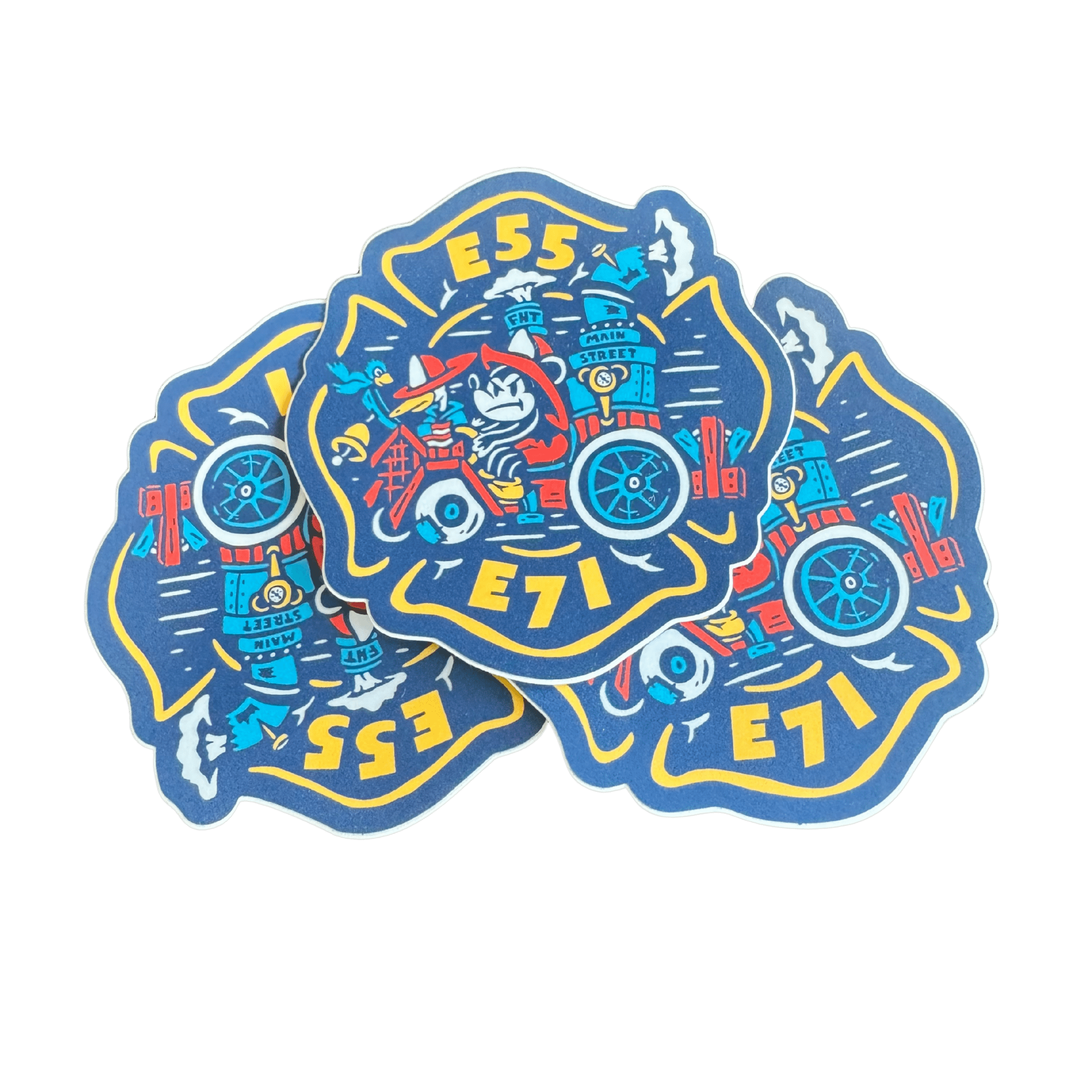 Main Street Stickers - Flying House Threads