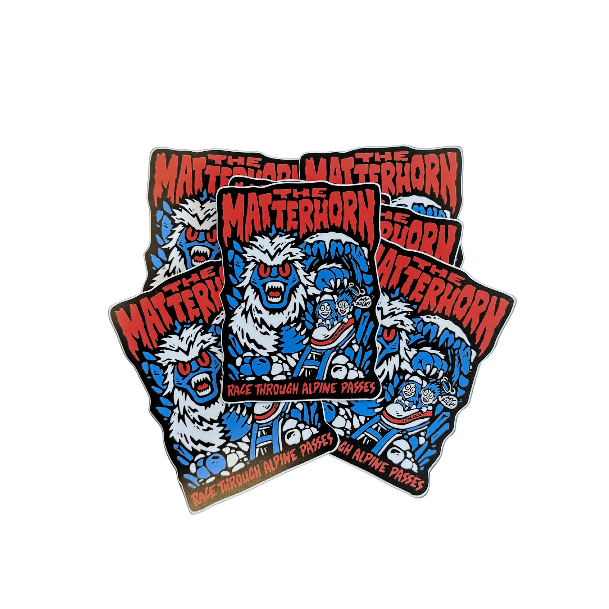 Matterhorn Stickers - Flying House Threads