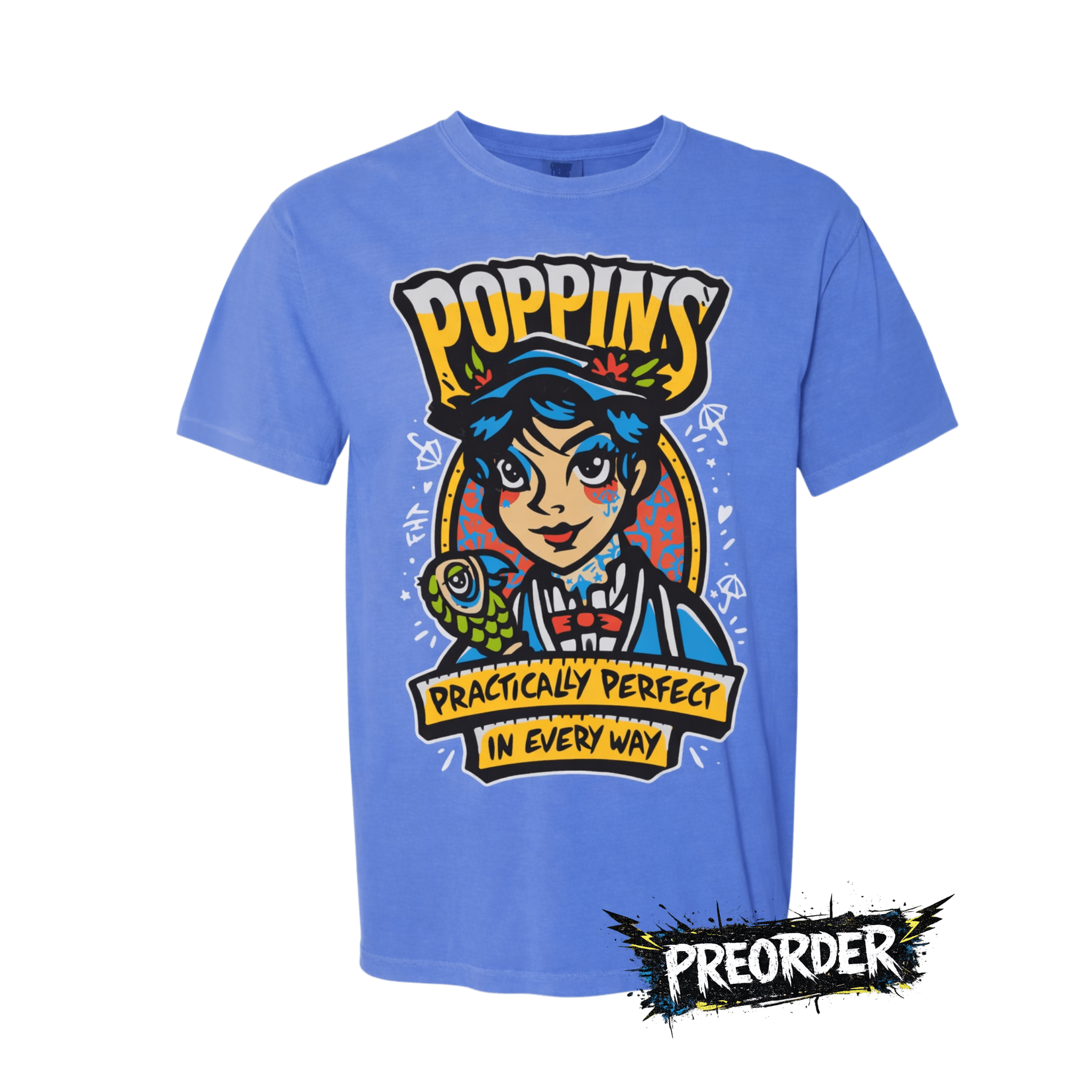 Poppins - Cotton T-Shirt (PREORDER) - Flying House Threads