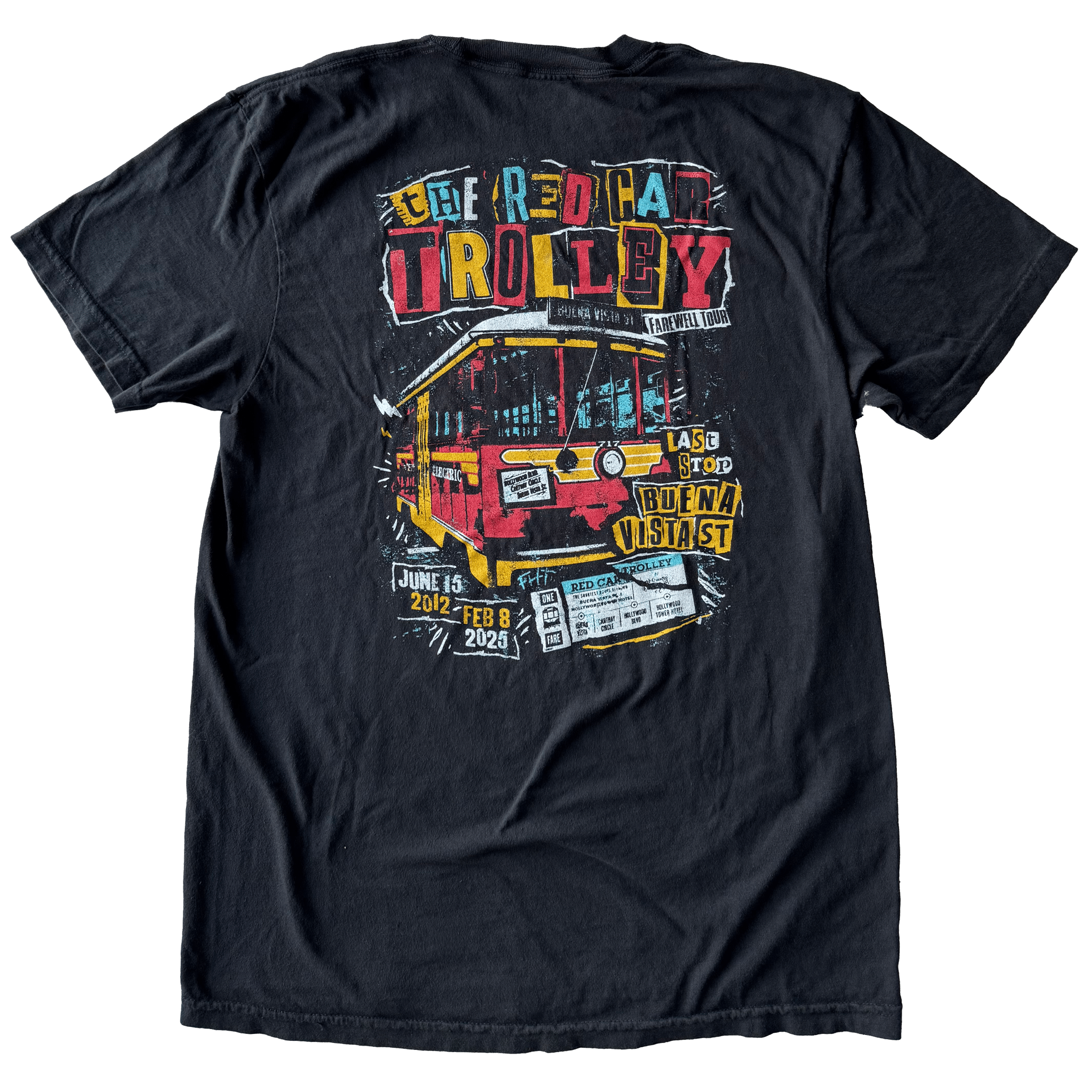 Red Car Trolley T-Shirt - 100% Cotton - flyinghousethreads