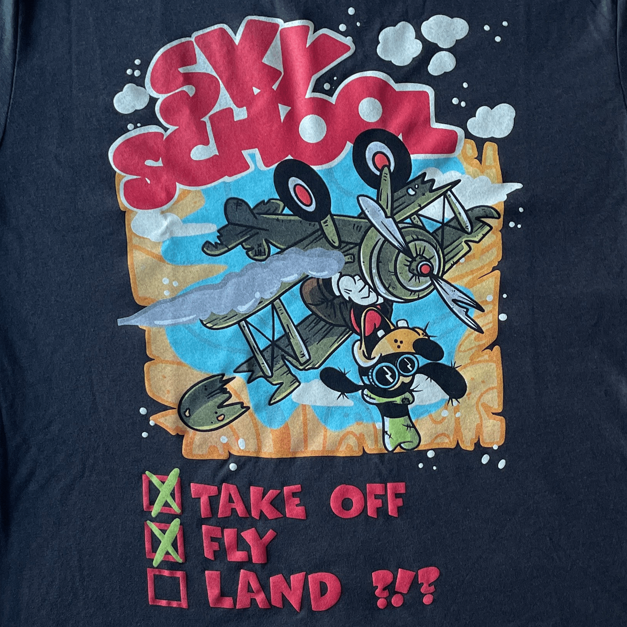 Sky School T-Shirt - Triblend - flyinghousethreads