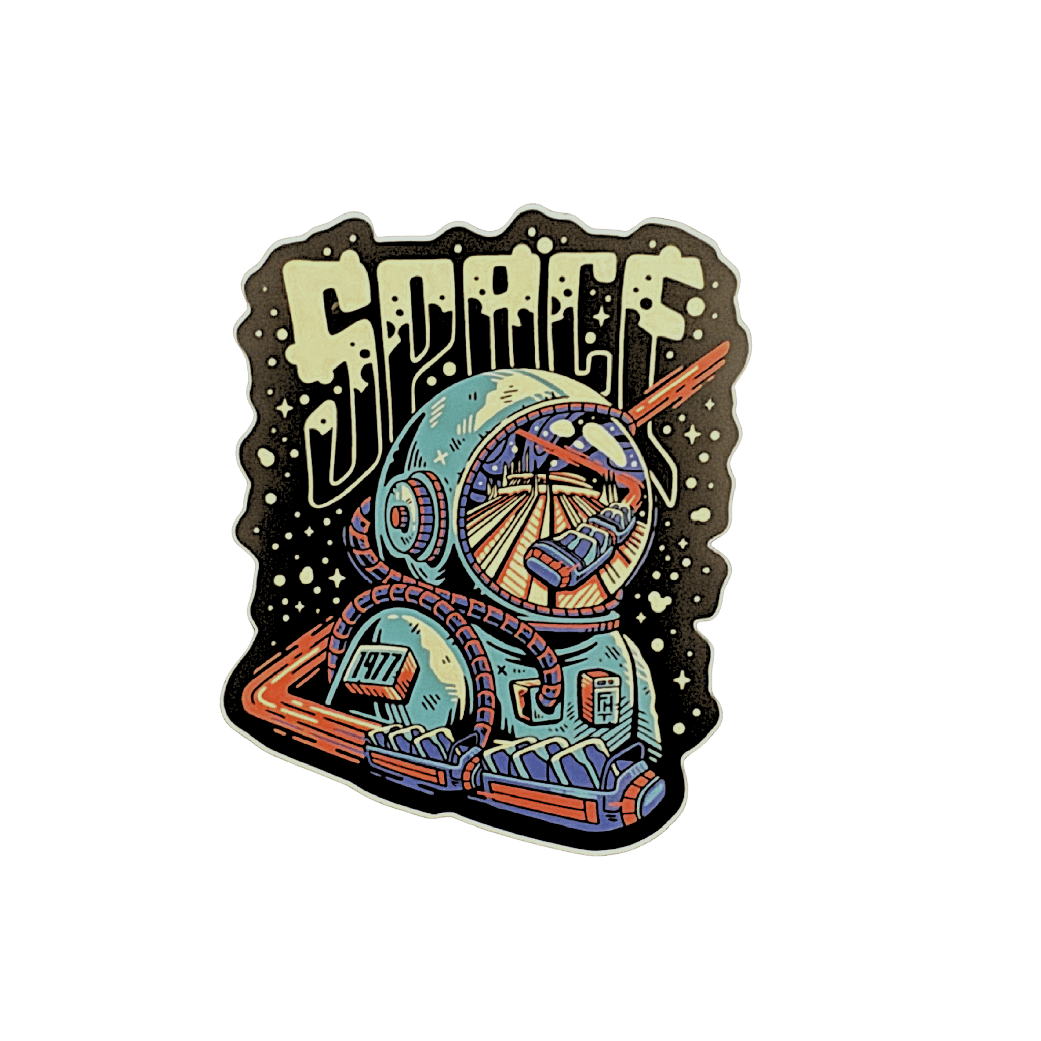 Space 2.0 Stickers - Flying House Threads