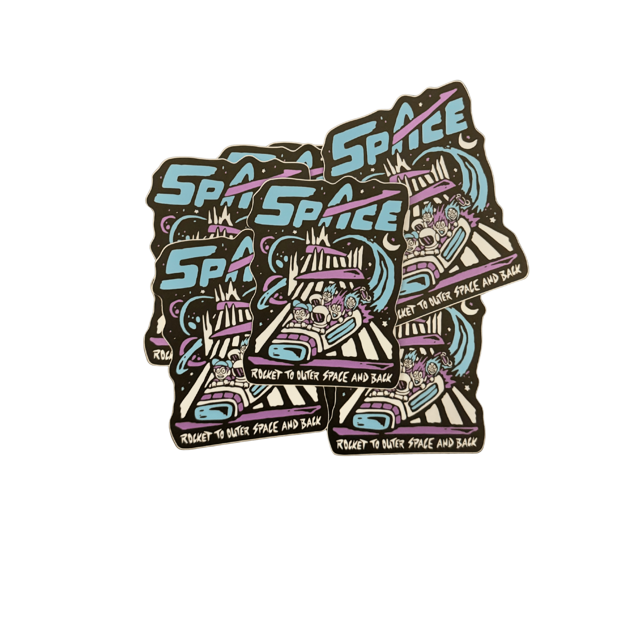 Space Stickers - Flying House Threads