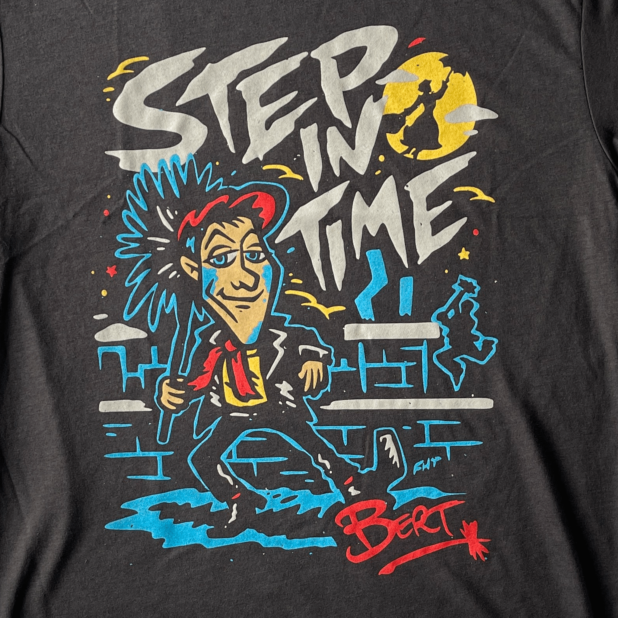 Step in Time T-Shirt - Triblend - flyinghousethreads
