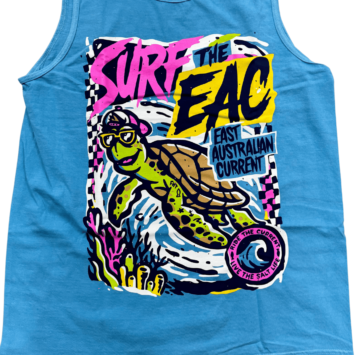 Surf the EAC Tank Top - 100% Cotton - Flying House Threads