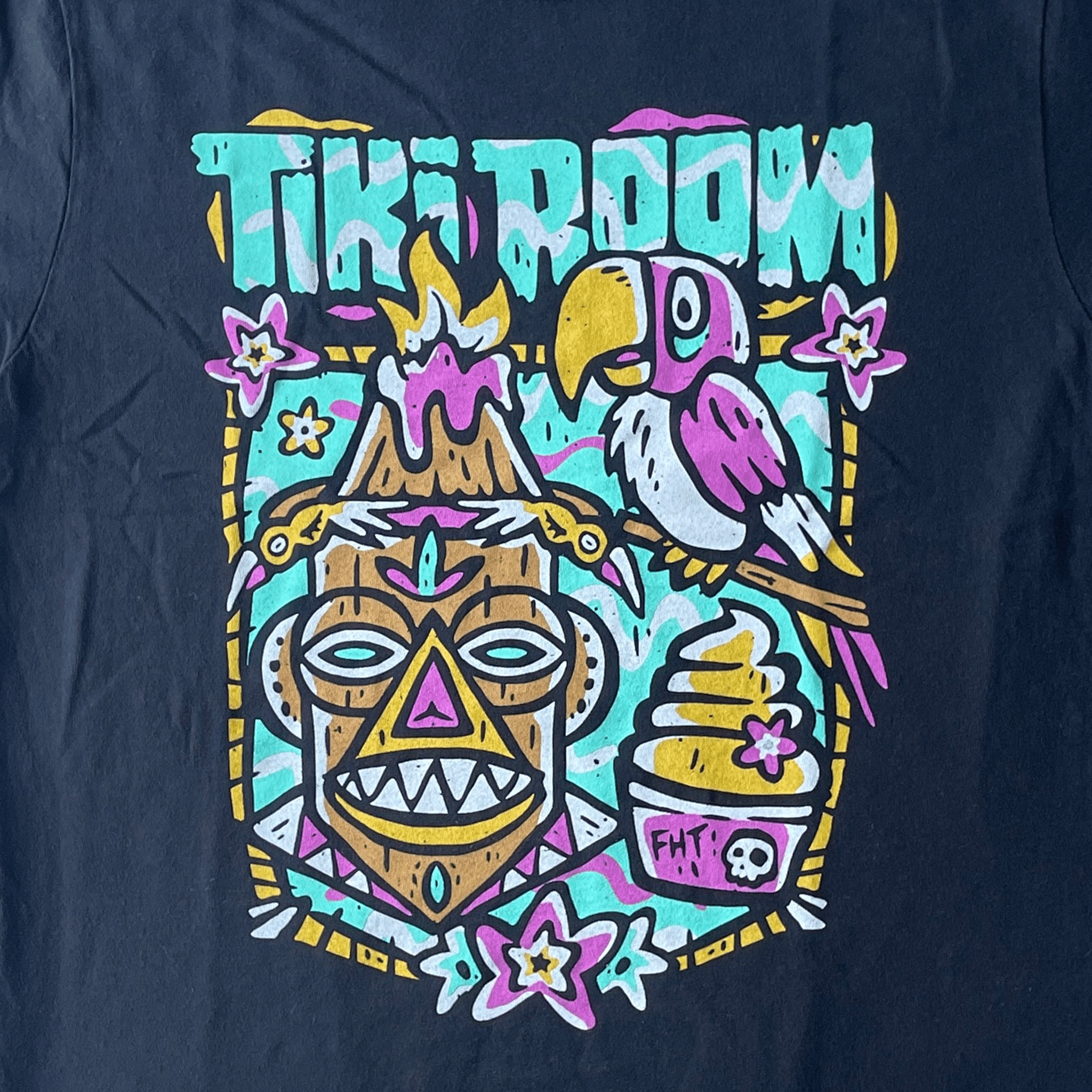 Tiki T-Shirt - 100% Cotton - flyinghousethreads