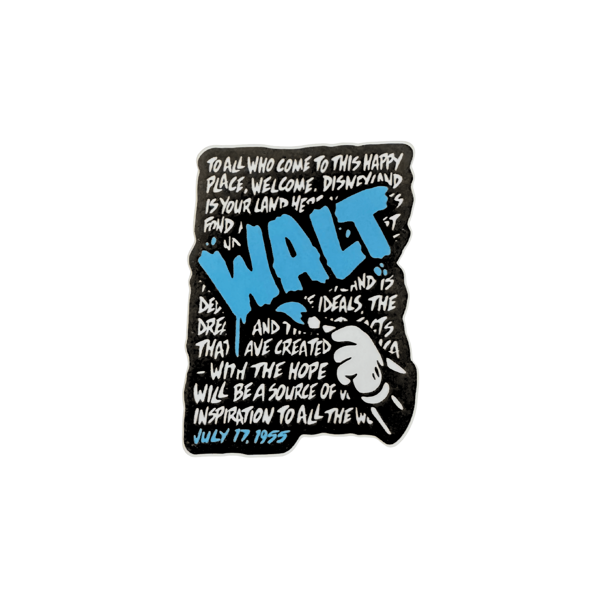 Walt Speech Stickers - Flying House Threads