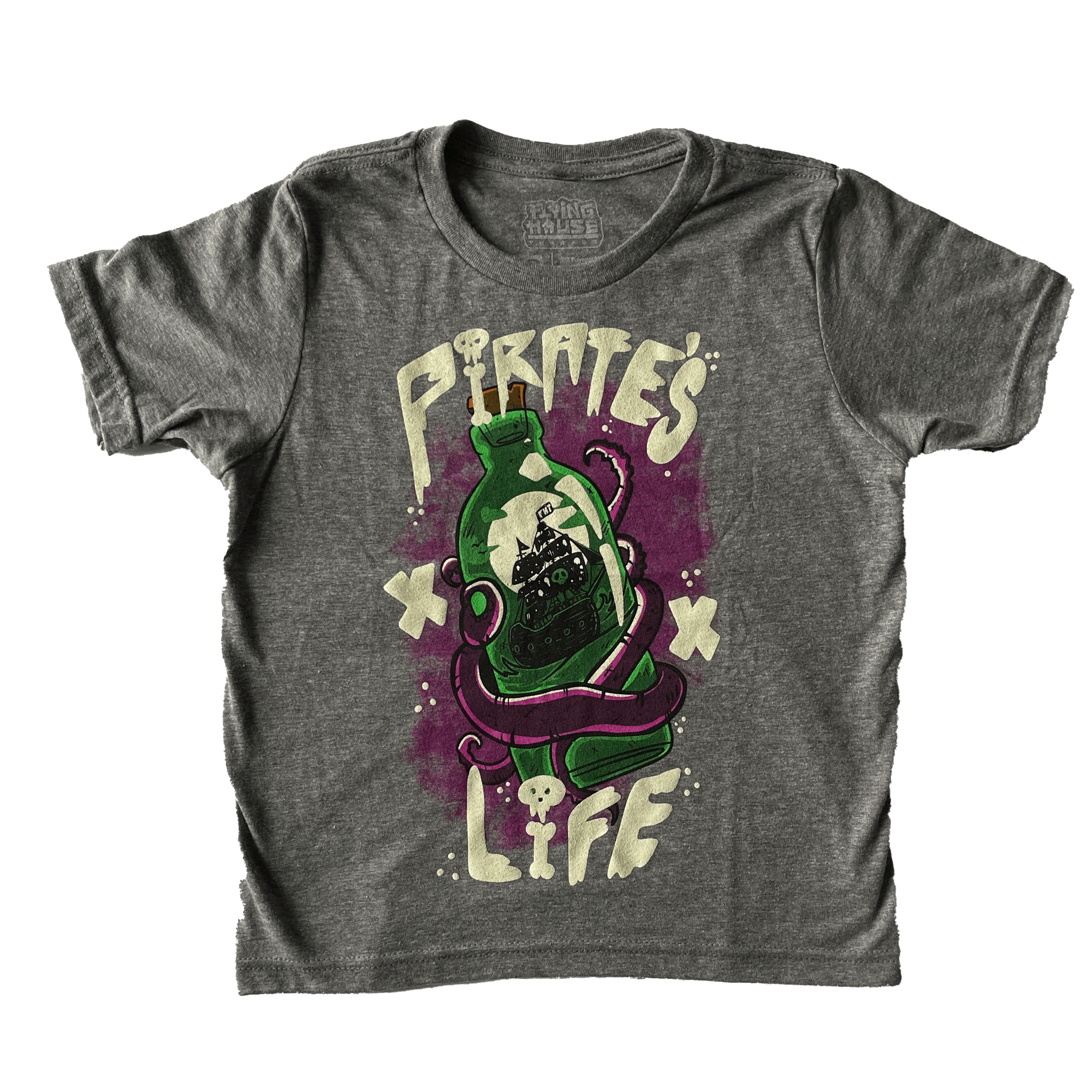 Youth Pirates Life T-Shirt - Triblend - flyinghousethreads