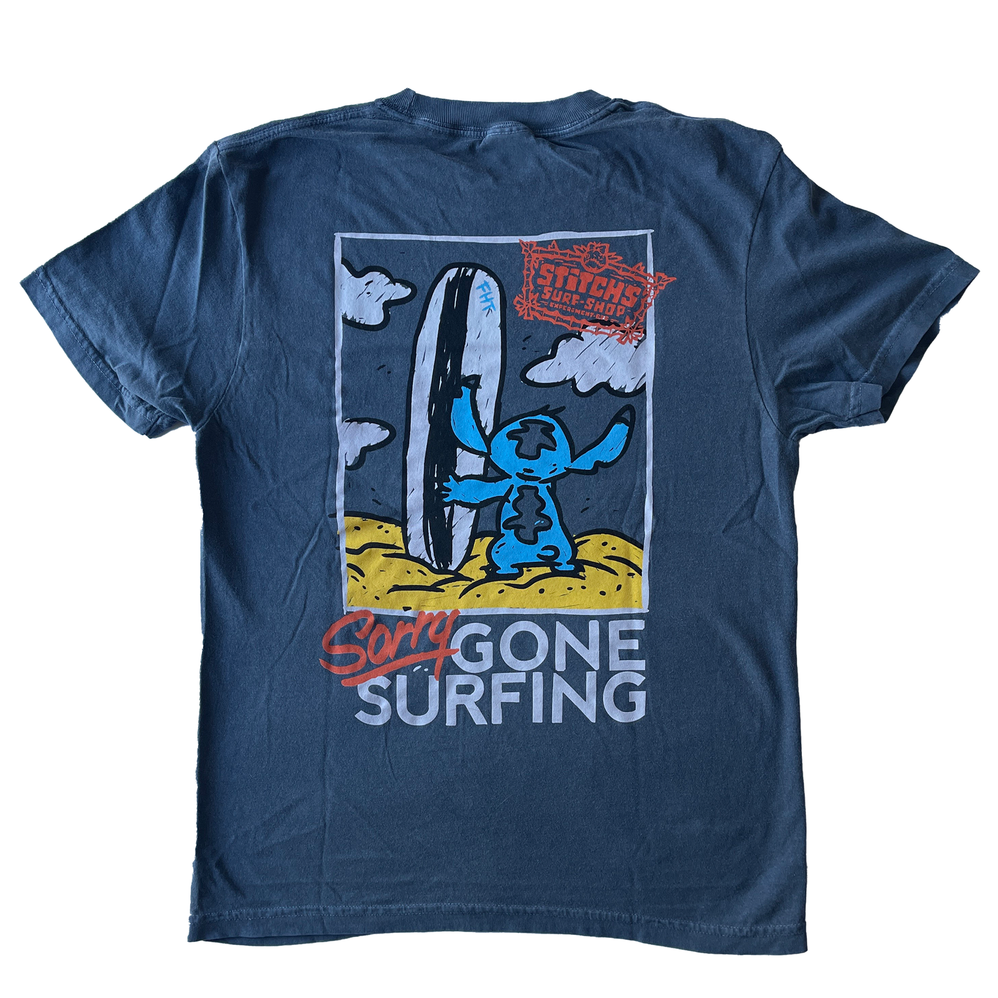 Back Gone Surfing Cotton T-Shirt