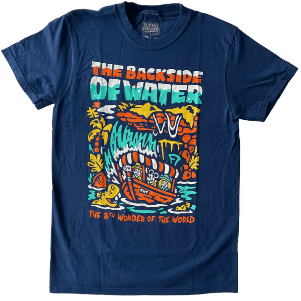 Backside of Water T-Shirt - 100% Cotton - Flying House Threads