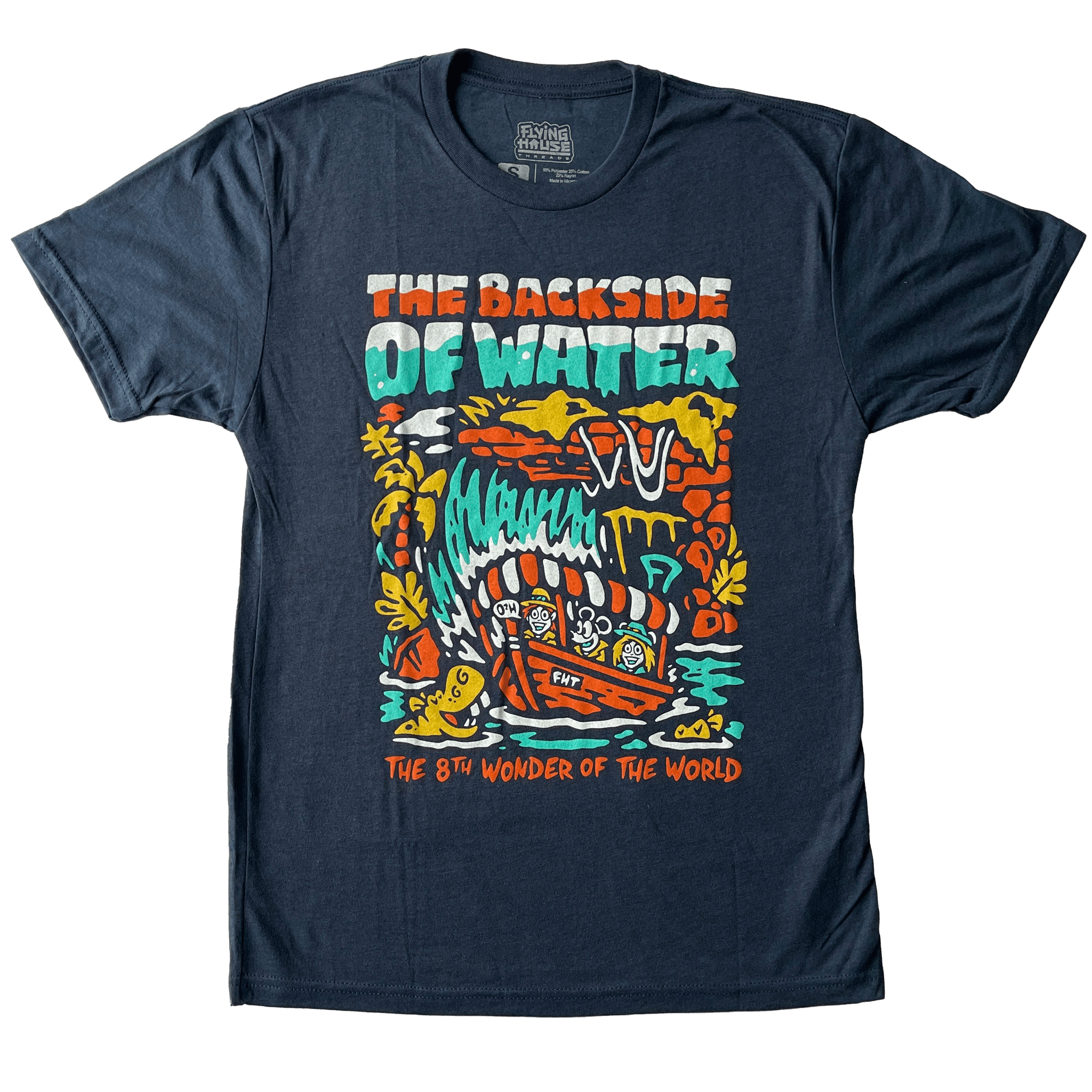 Backside of Water T-Shirt - Triblend - Flying House Threads