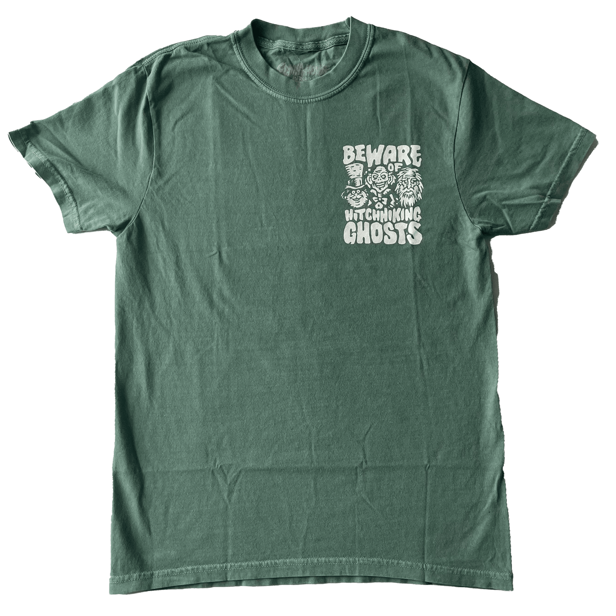 Beware of Hitchhiking Ghost T-Shirt - 100% Cotton - flyinghousethreads