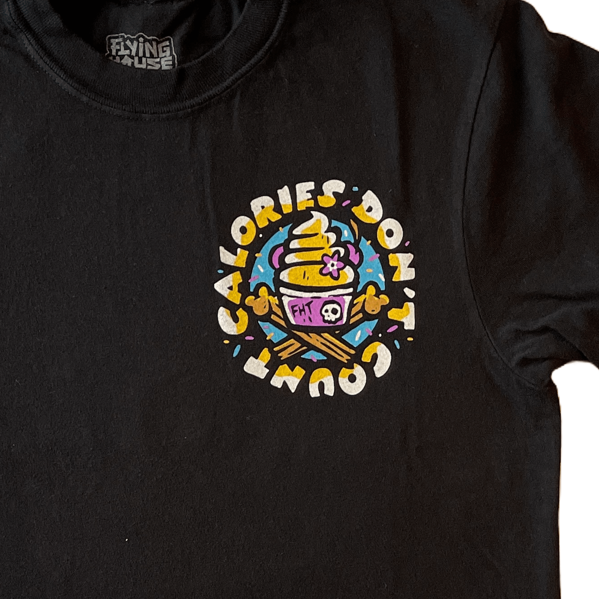 Calories Don't Count T-Shirt - 100% Cotton - flyinghousethreads