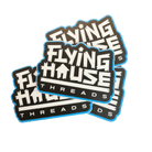 Flying House Threads (Small) Stickers - Flying House Threads