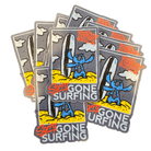 Gone Surfing Stickers - Flying House Threads