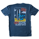 Gone Surfing T-Shirt - Triblend - flyinghousethreads