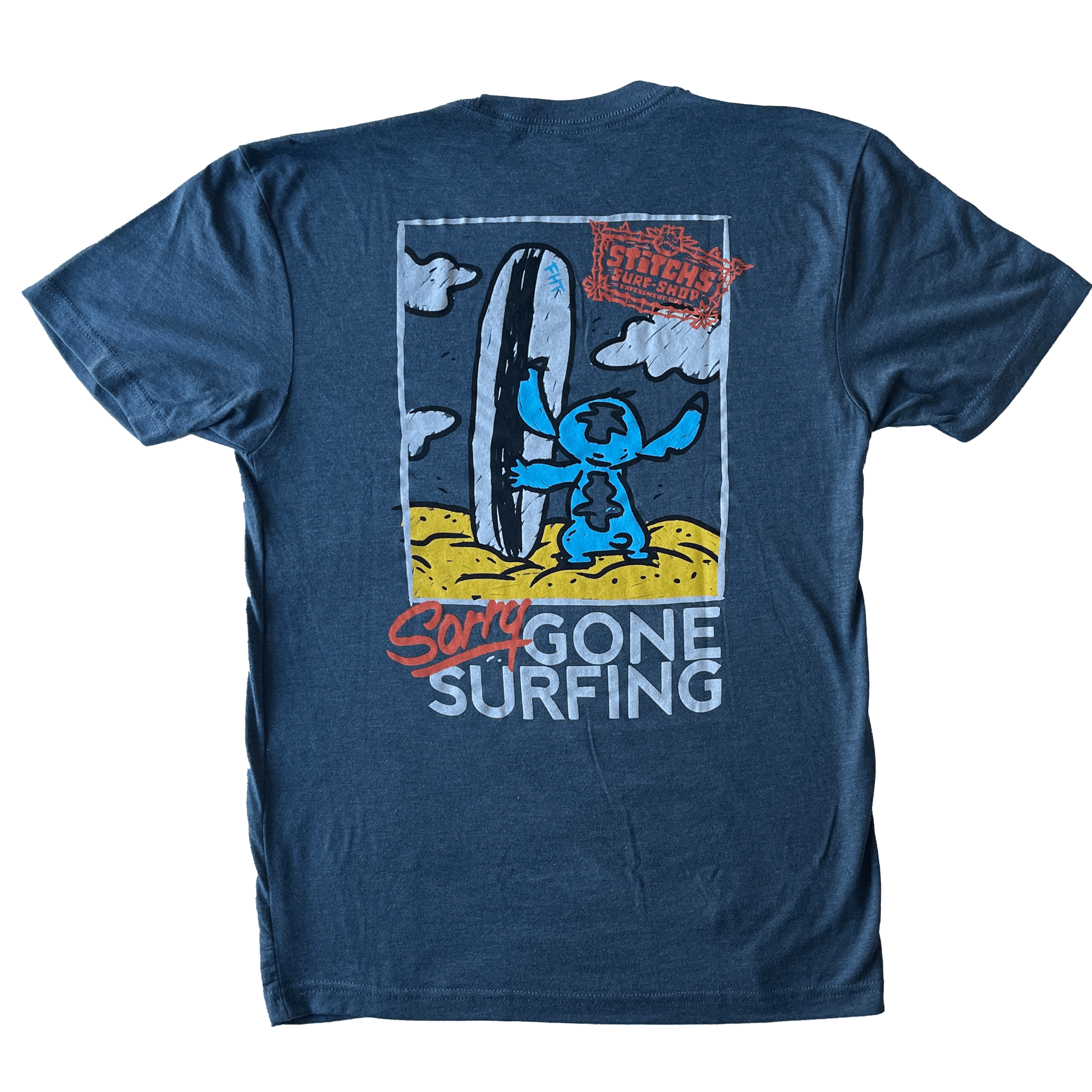Gone Surfing T-Shirt - Triblend - flyinghousethreads