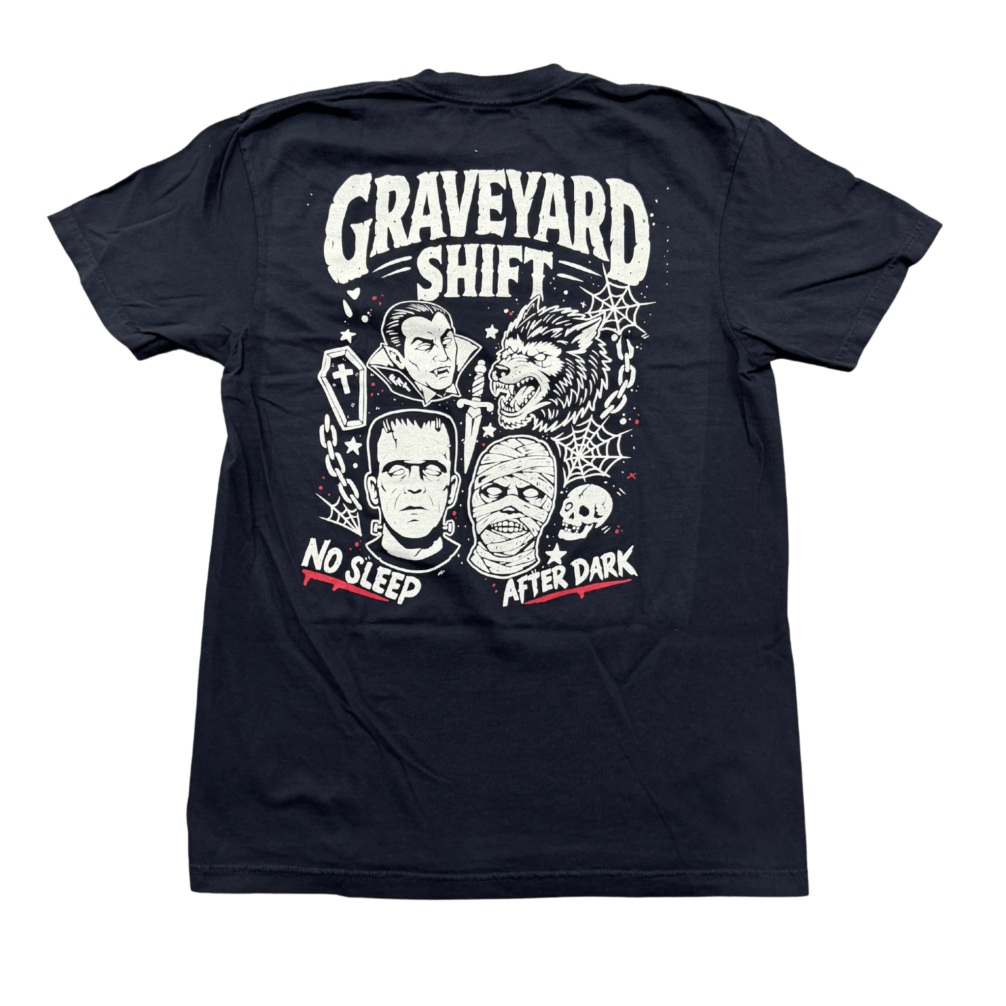 Graveyard Shift T-Shirt - 100% Cotton - Flying House Threads