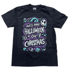 Halloween on Xmas T-Shirt - 100% Cotton - Flying House Threads