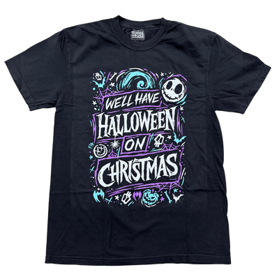 Halloween on Xmas T-Shirt - 100% Cotton - Flying House Threads