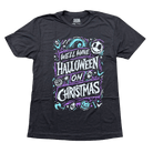 Halloween on Xmas T-Shirt - Triblend - Flying House Threads