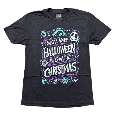 Halloween on Xmas T-Shirt - Triblend - Flying House Threads