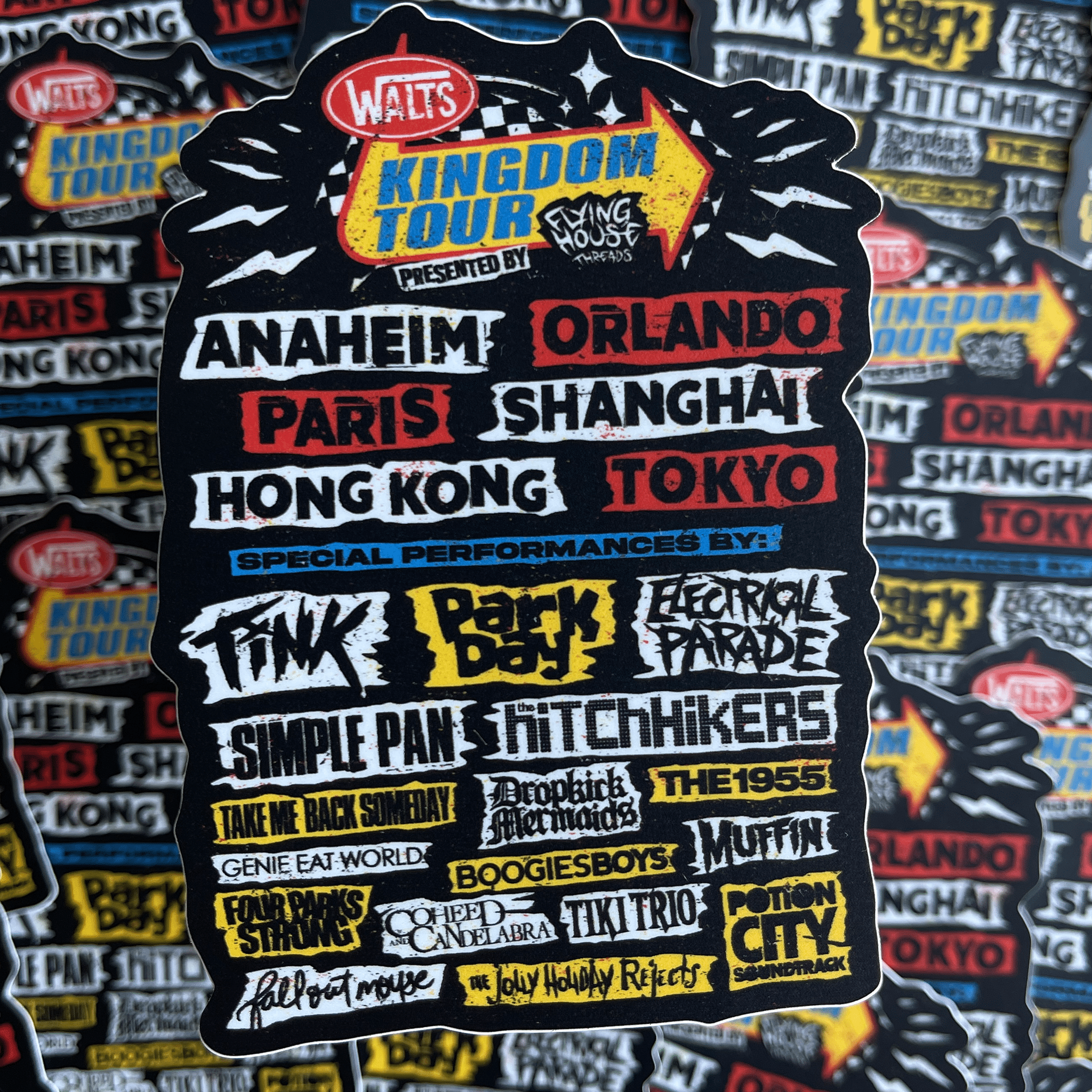 Kingdom Tour Stickers - flyinghousethreads