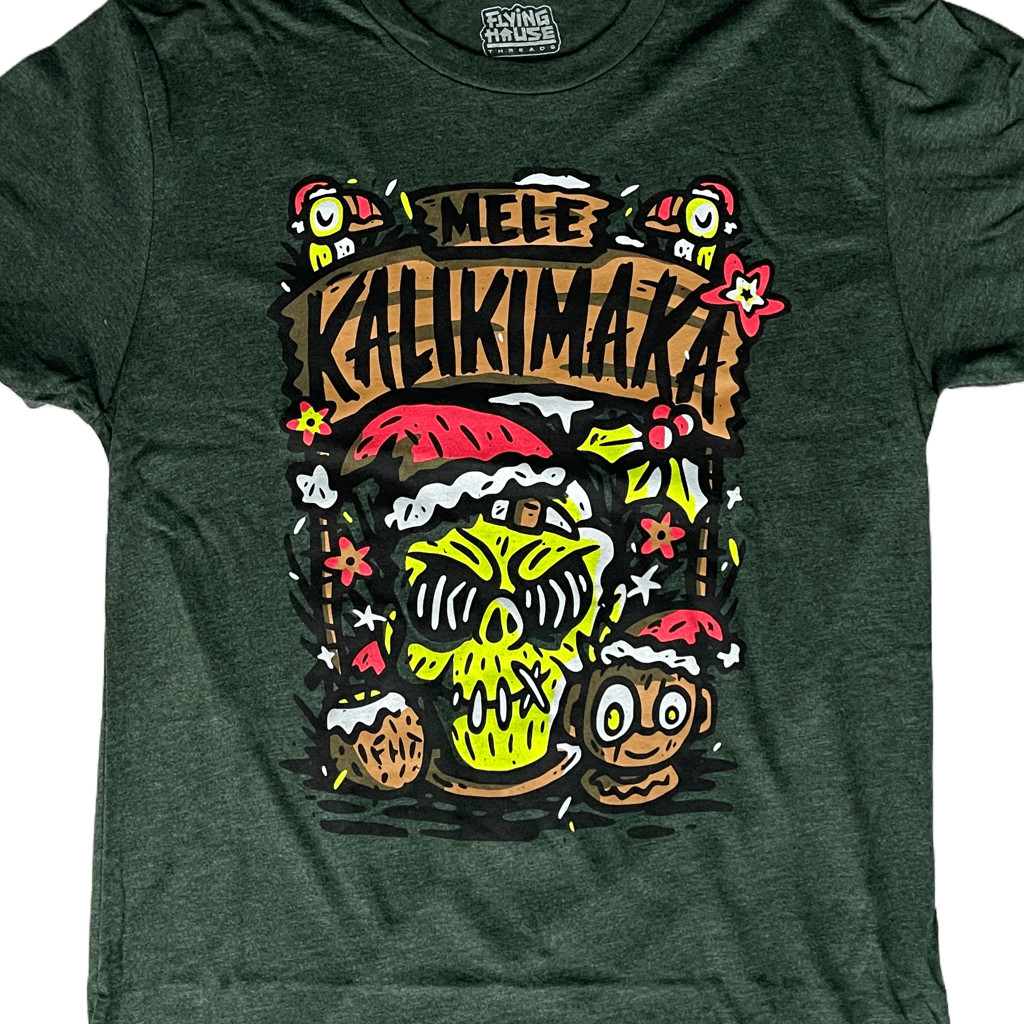 Mele Kalikimaka 2.0 T-Shirt - Triblend - flyinghousethreads