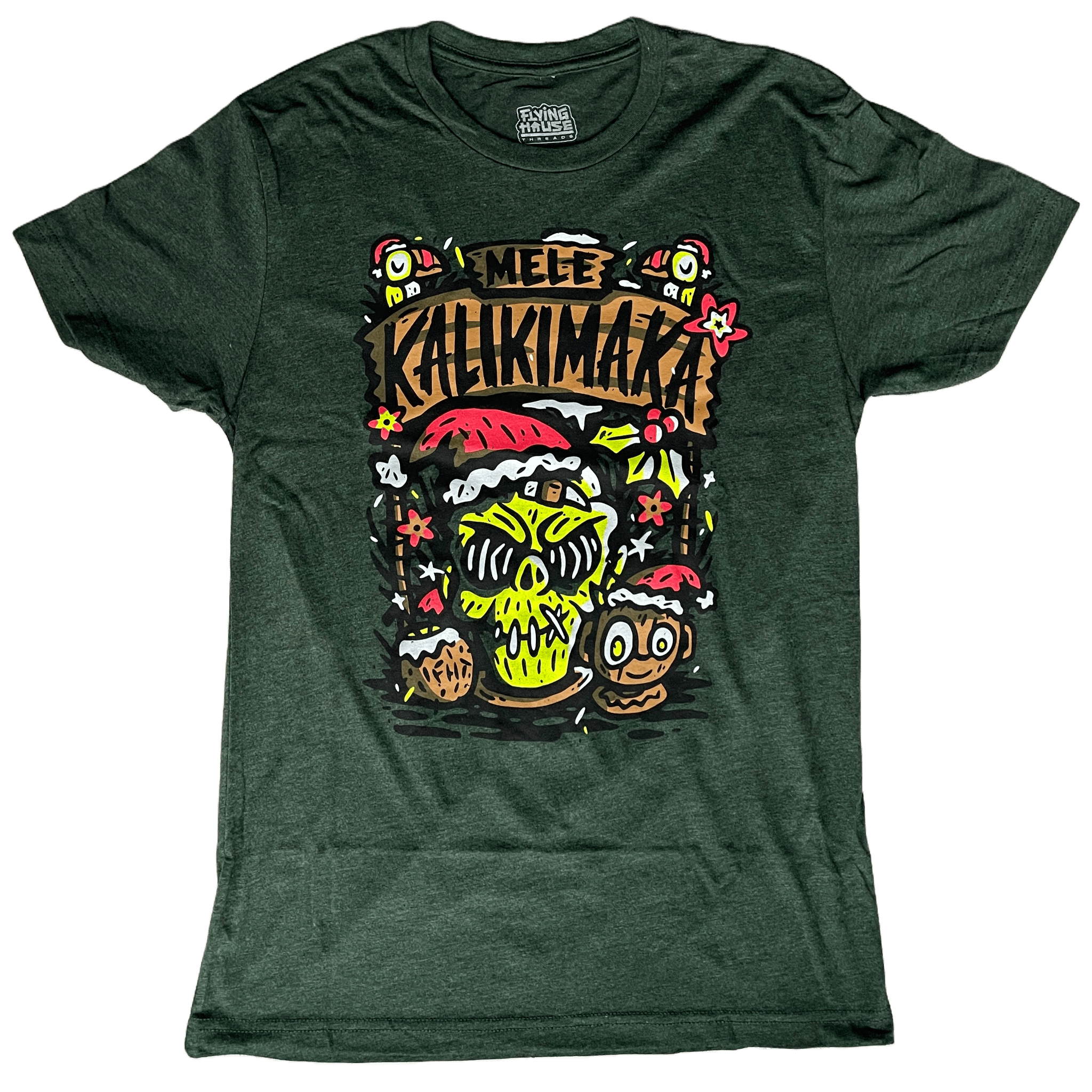Mele Kalikimaka 2.0 T-Shirt - Triblend - flyinghousethreads
