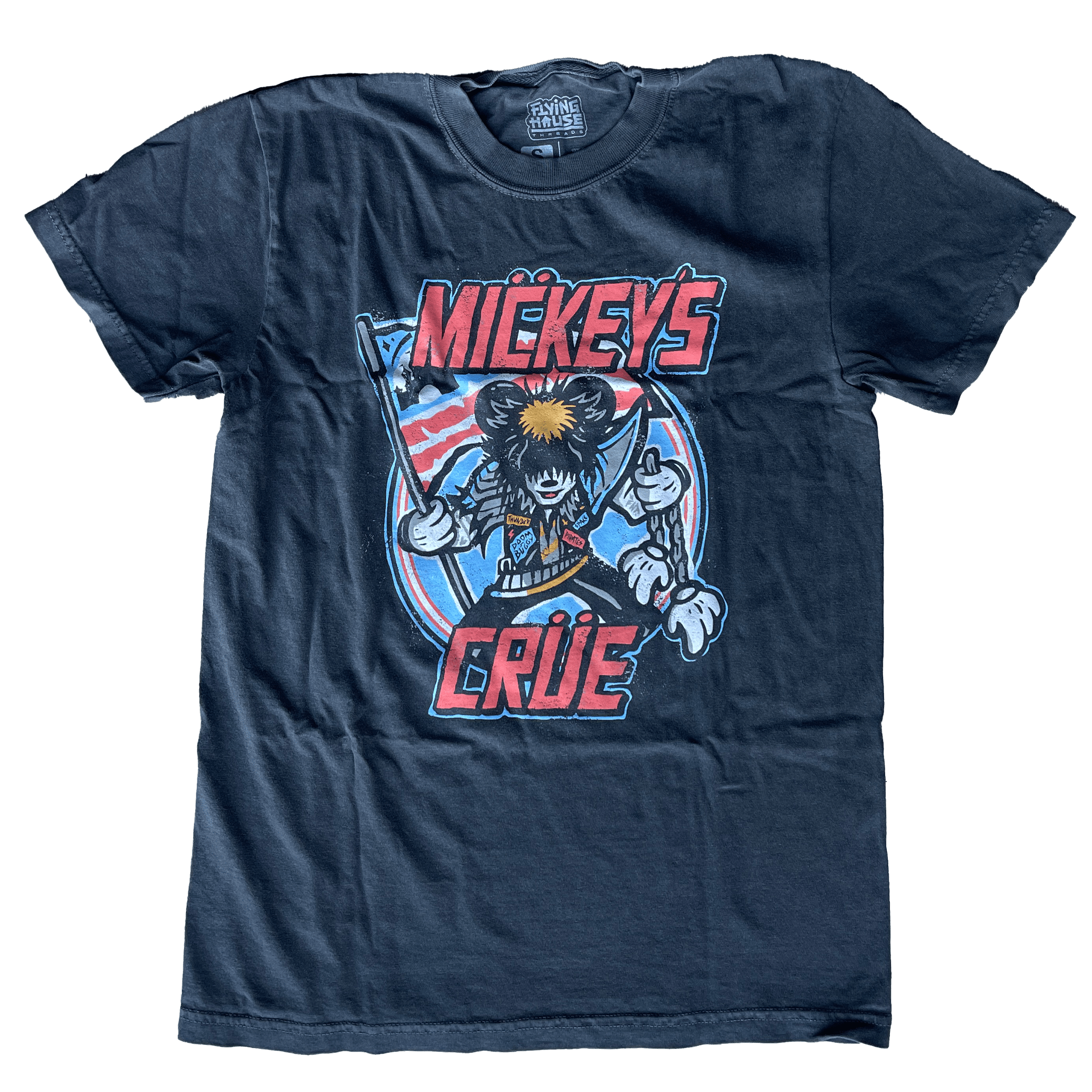 Mickey's Crue T-Shirt - 100% Cotton - flyinghousethreads