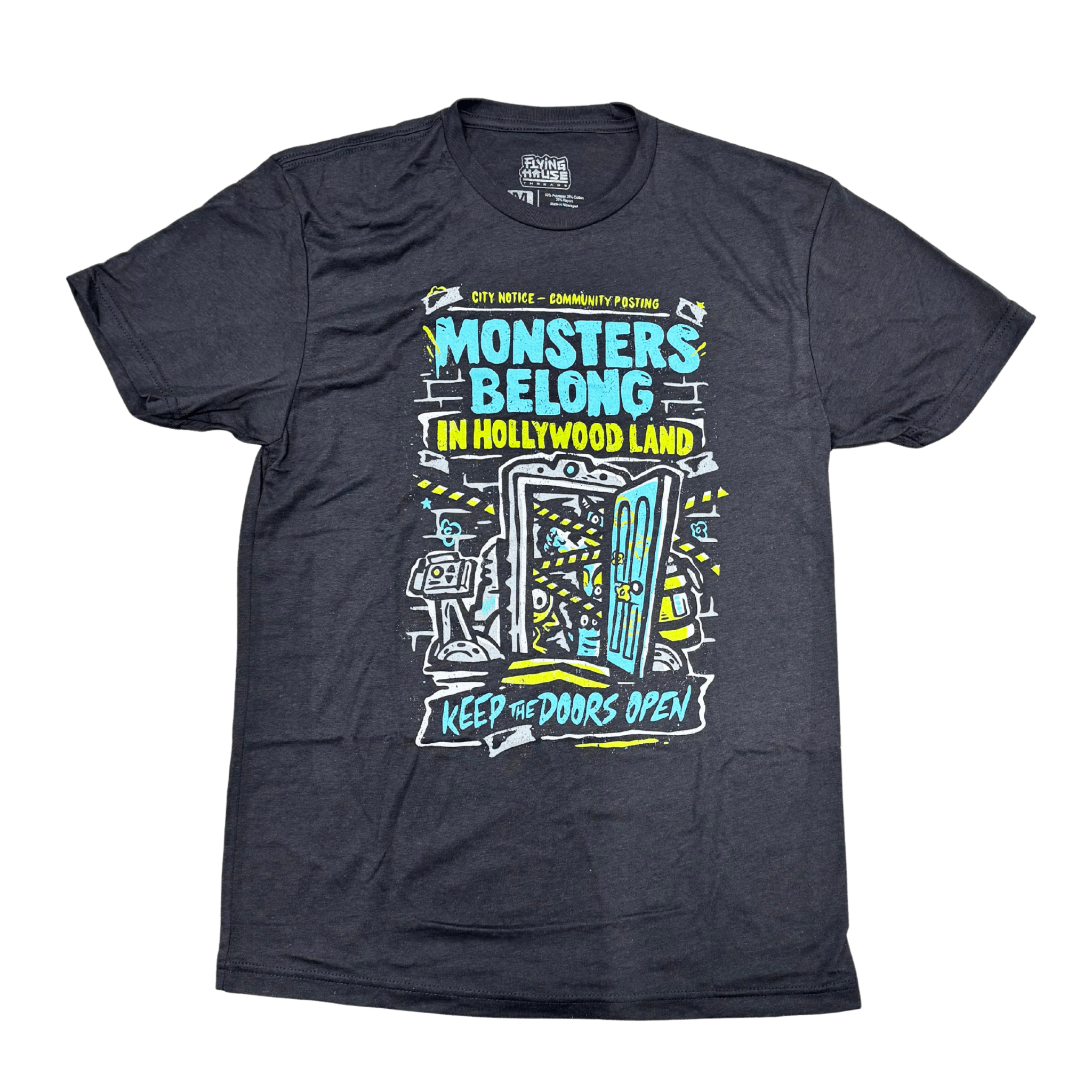 Monsters Belong T-Shirt - Triblend - Flying House Threads