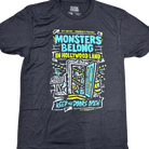 Monsters Belong T-Shirt - Triblend - Flying House Threads