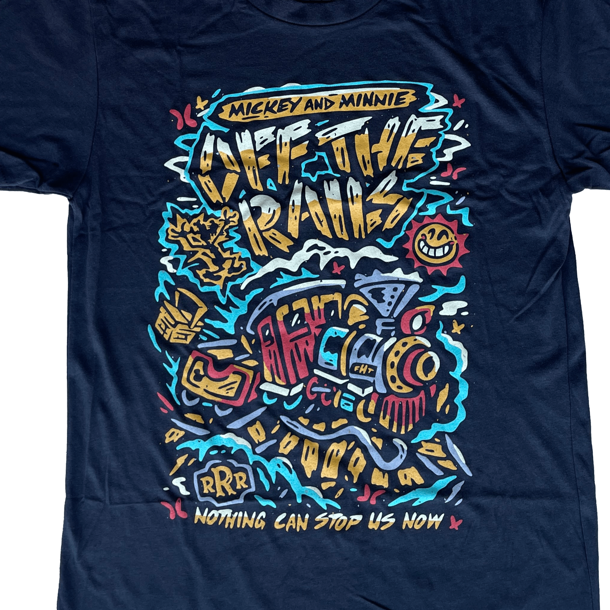 Off the Rails T-Shirt - Triblend - flyinghousethreads