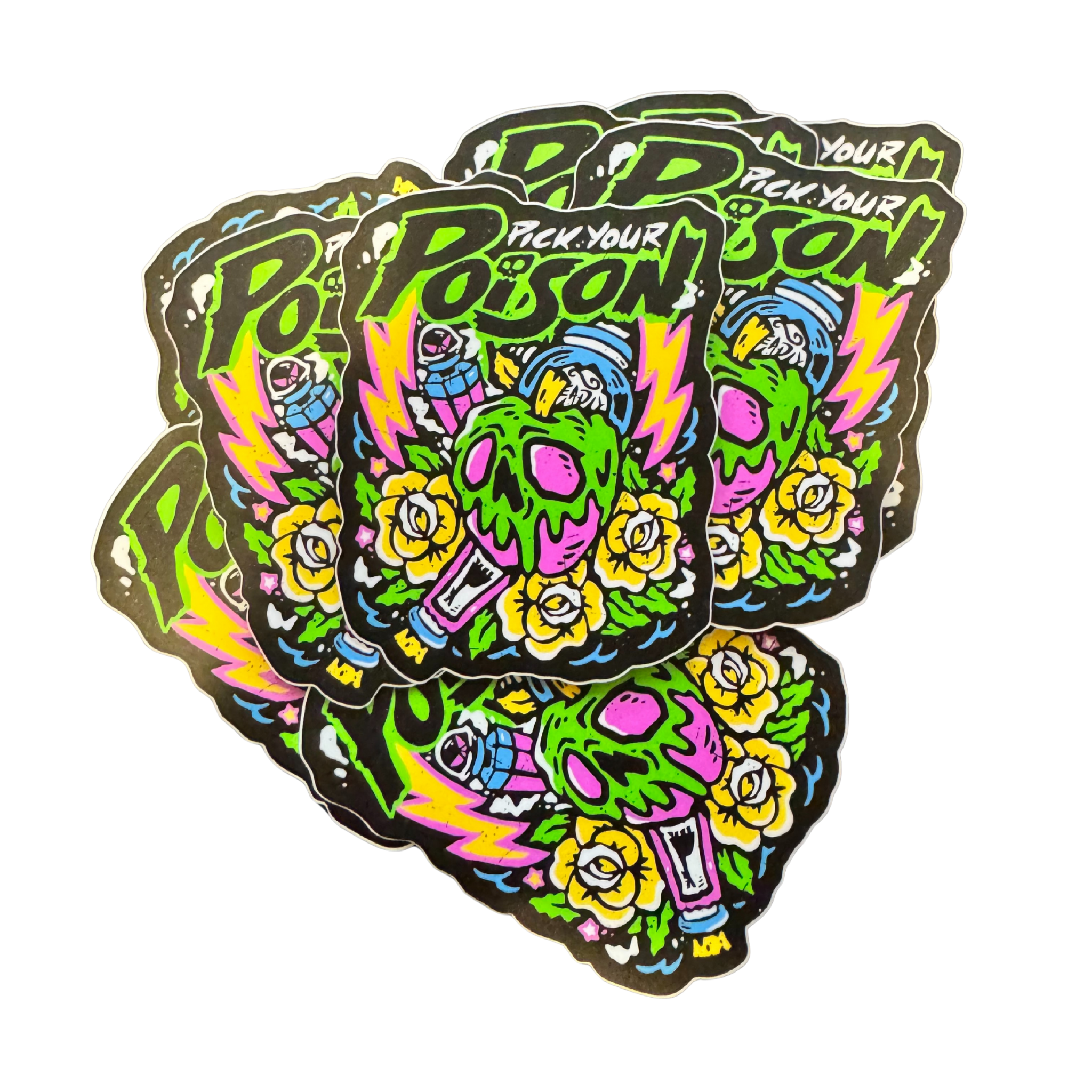 Poison Stickers - Flying House Threads