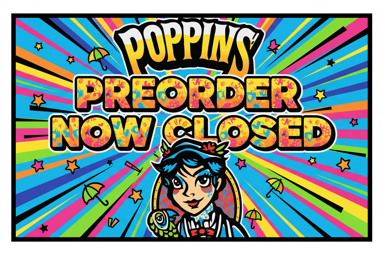 Poppins Preorder Now Closed Graphic