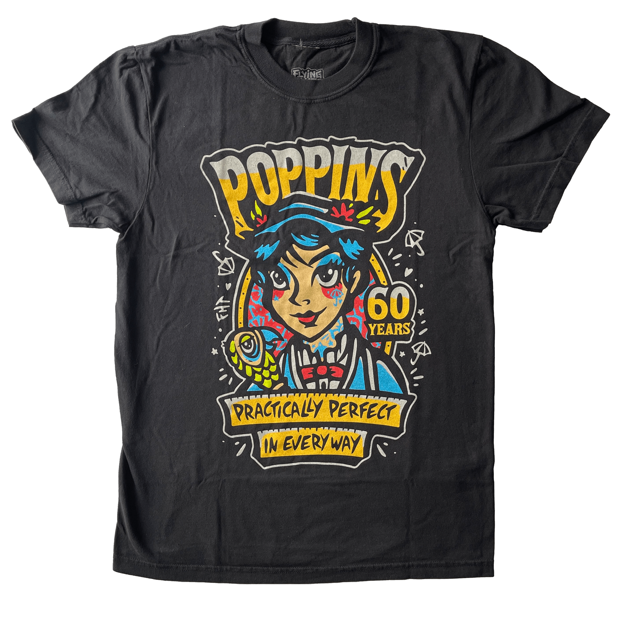 Poppins T-Shirt - 100% Cotton - flyinghousethreads
