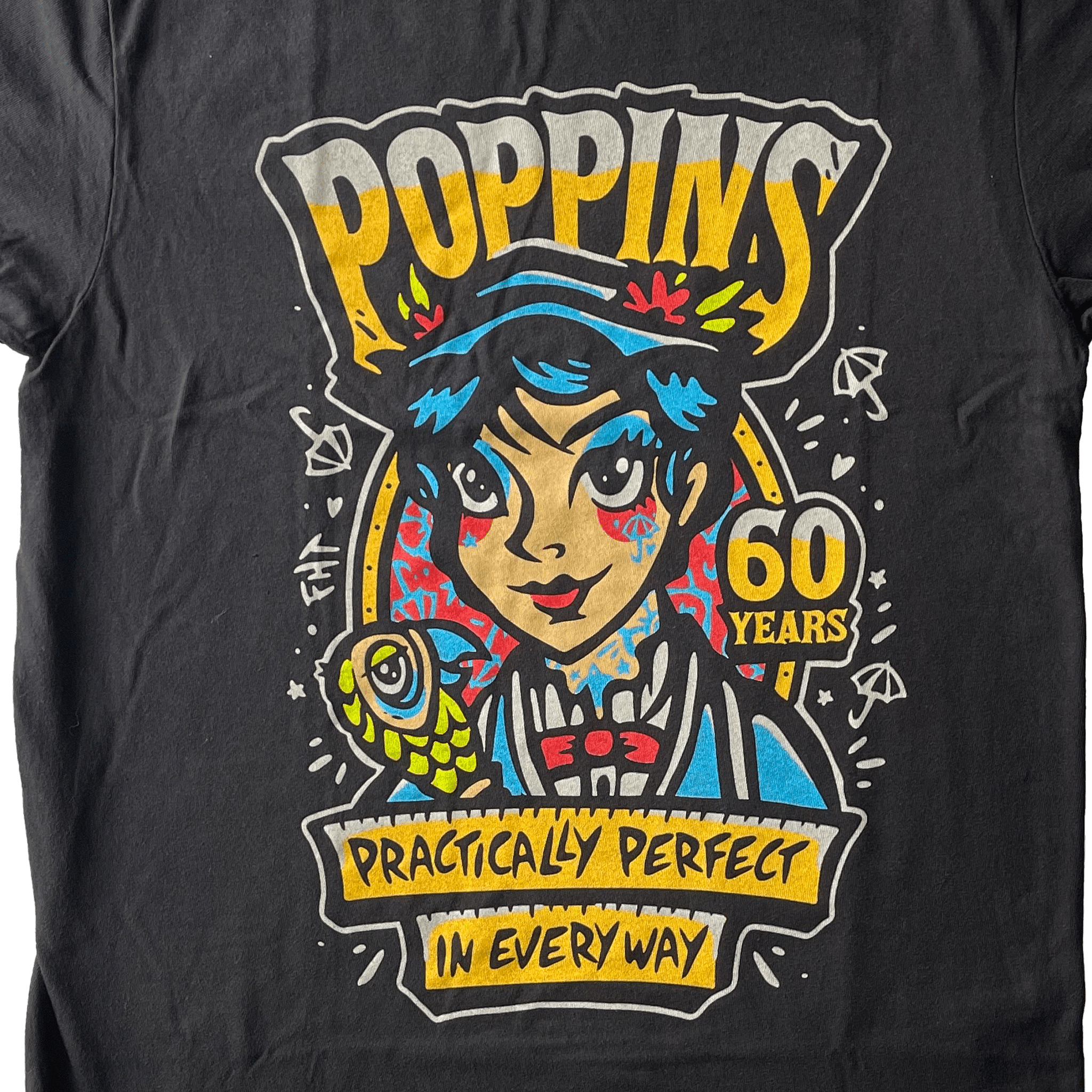 Poppins T-Shirt - 100% Cotton - flyinghousethreads