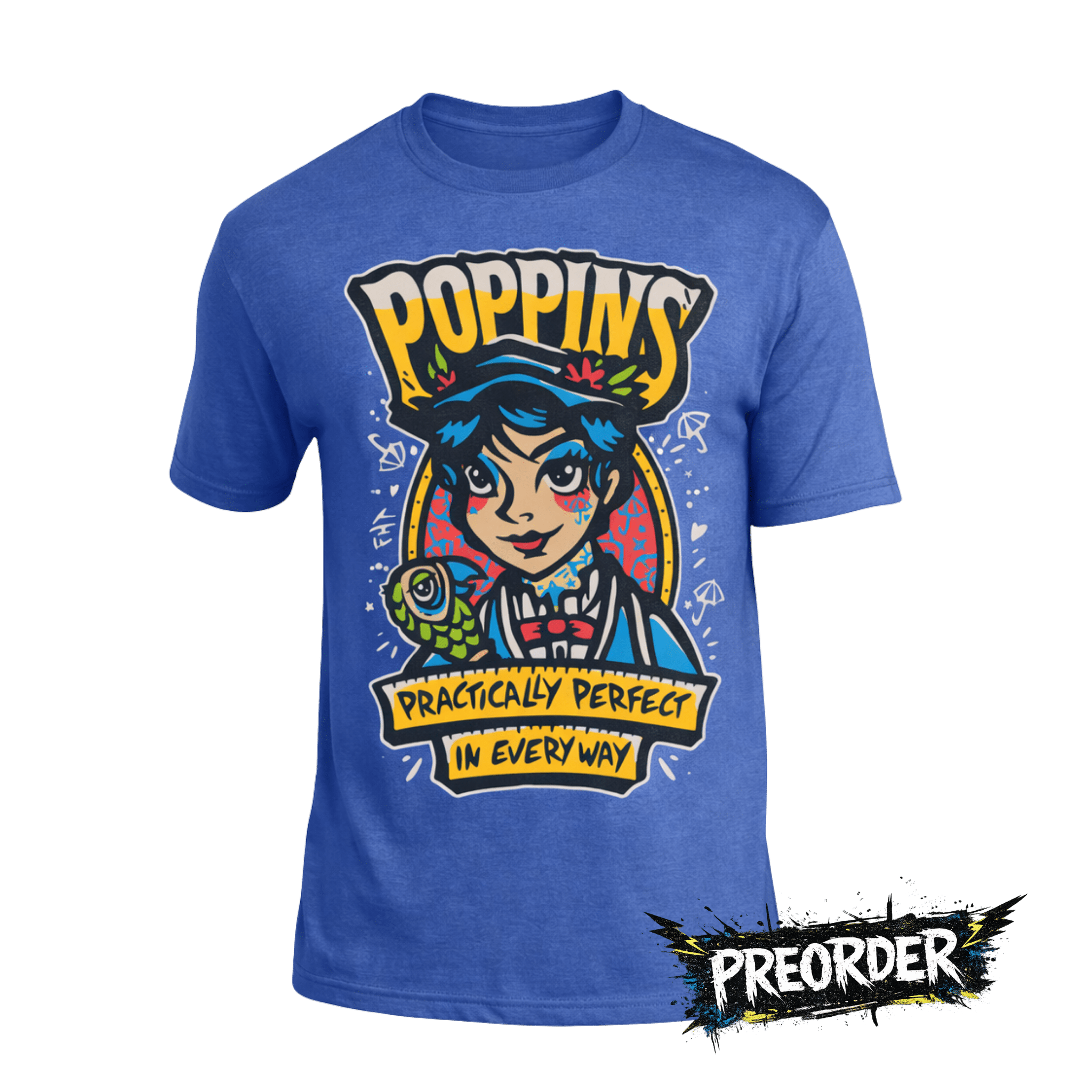 Poppins T-Shirt - Triblend (PREORDER) - Flying House Threads