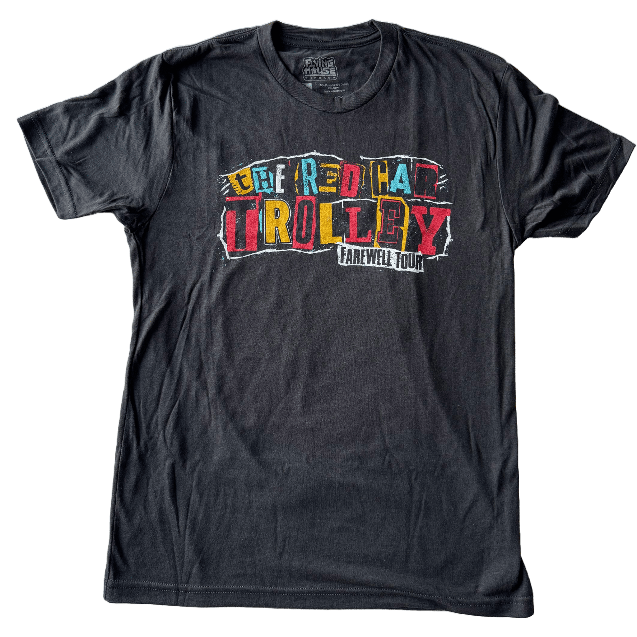 Red Car Trolley T-Shirt - Triblend - flyinghousethreads