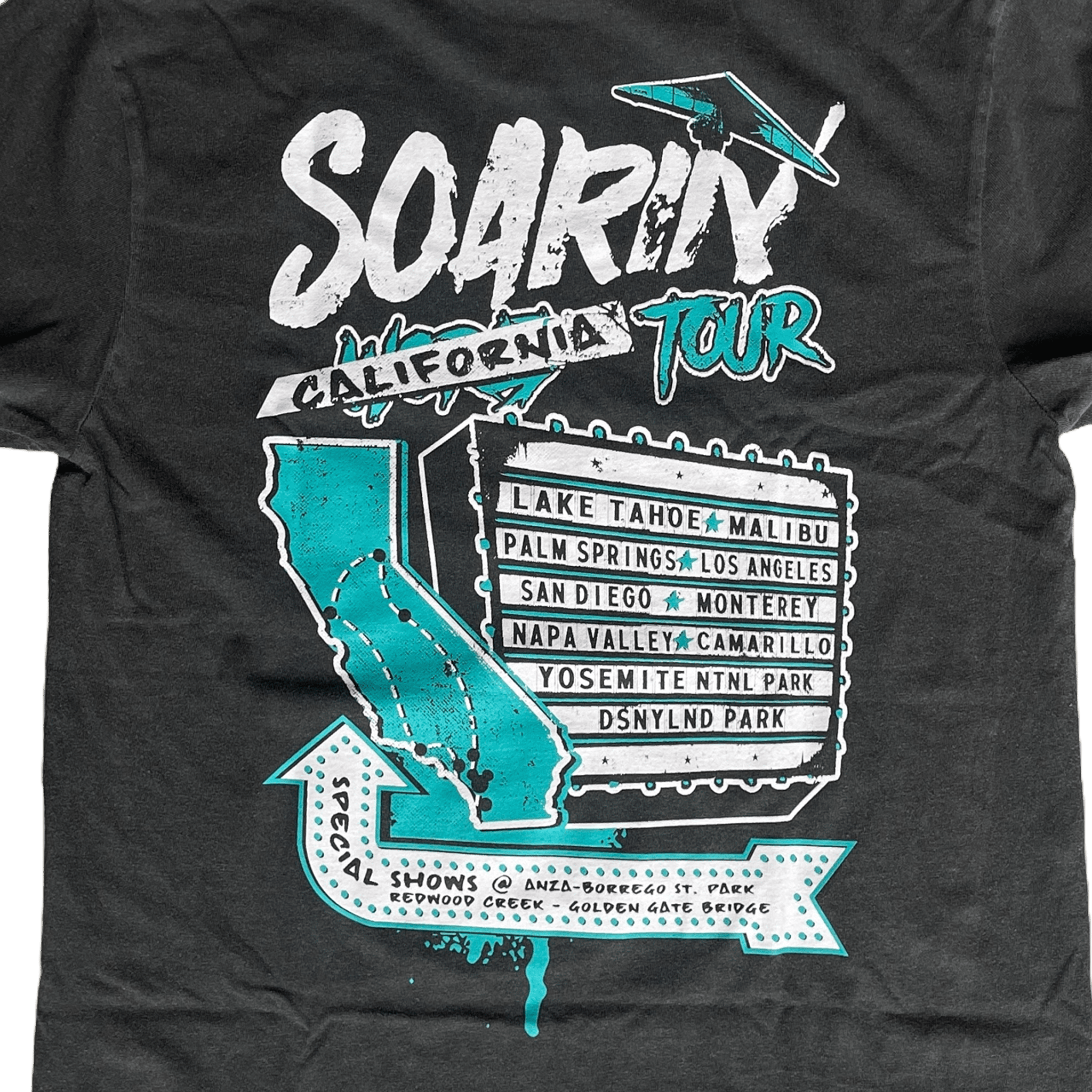 Soarin Cali T-Shirt - 100% Cotton - flyinghousethreads